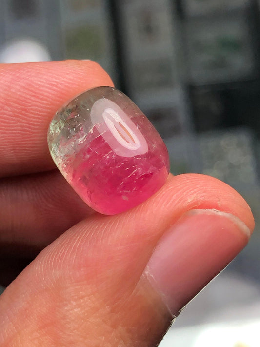 Watermelon Tourmaline Cabochon 14.30 ct - Natural Healing Crystal