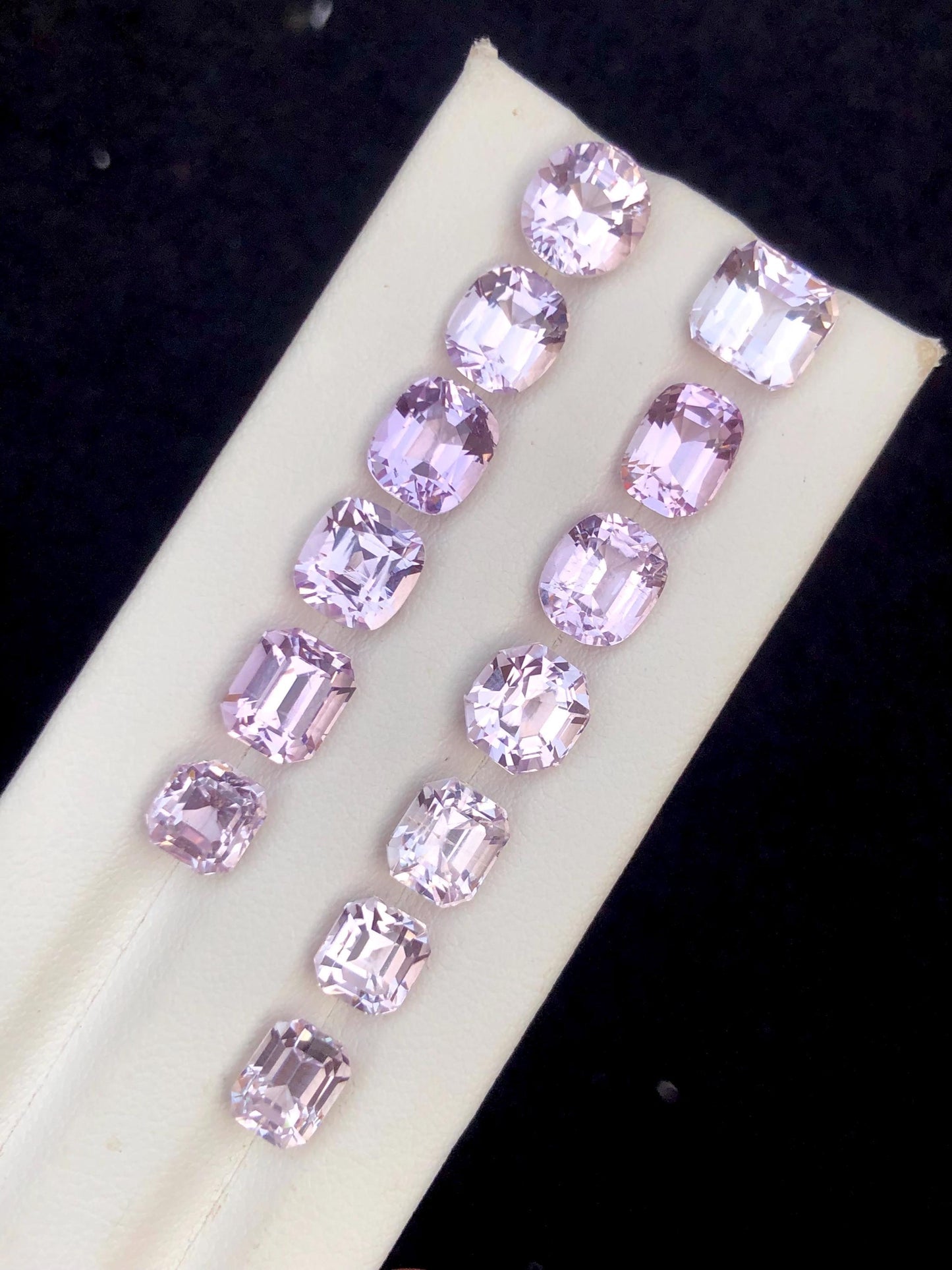Kunzite Faceted Lot 26.80 ct - Collector Jewelry Stones