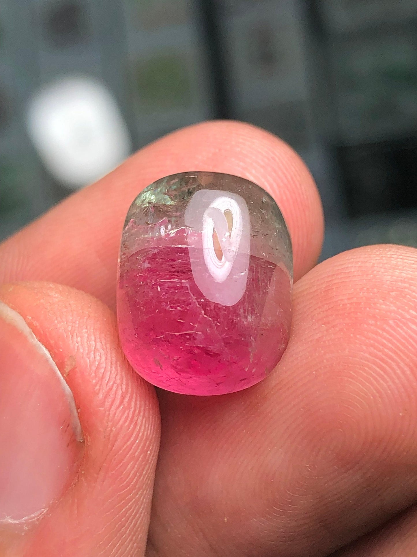 Watermelon Tourmaline Cabochon 14.30 ct - Natural Healing Crystal