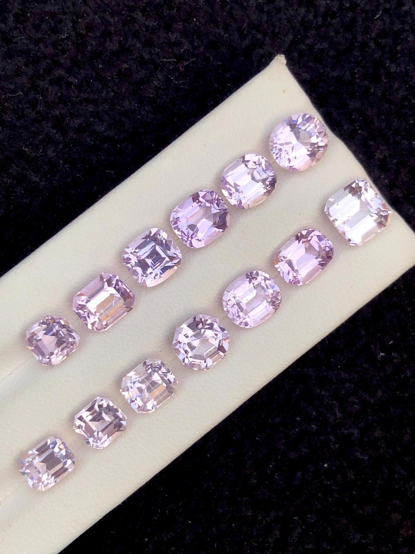 Kunzite Faceted Lot 26.80 ct - Collector Jewelry Stones