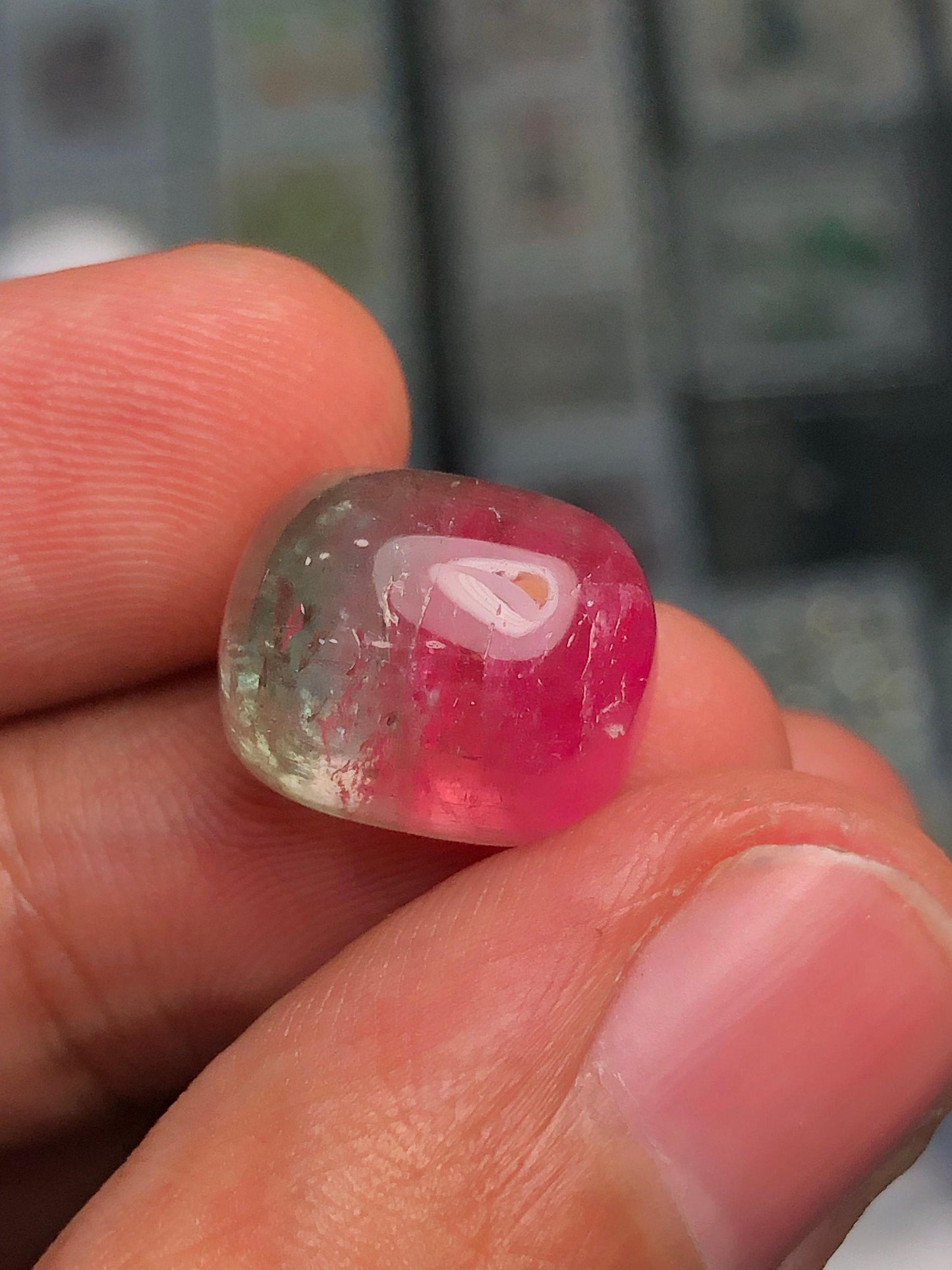Watermelon Tourmaline Cabochon 14.30 ct - Natural Healing Crystal