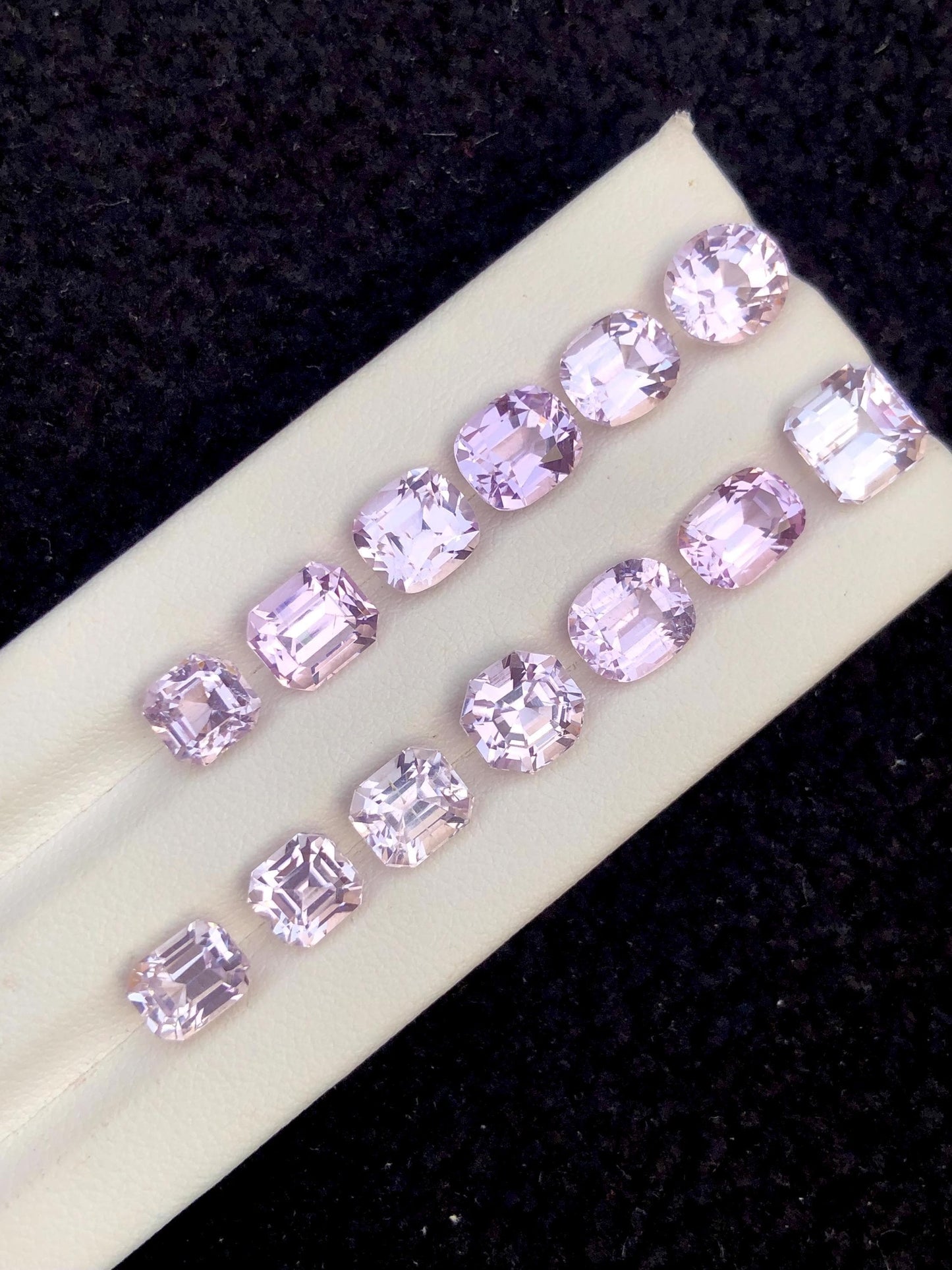 Kunzite Faceted Lot 26.80 ct - Collector Jewelry Stones