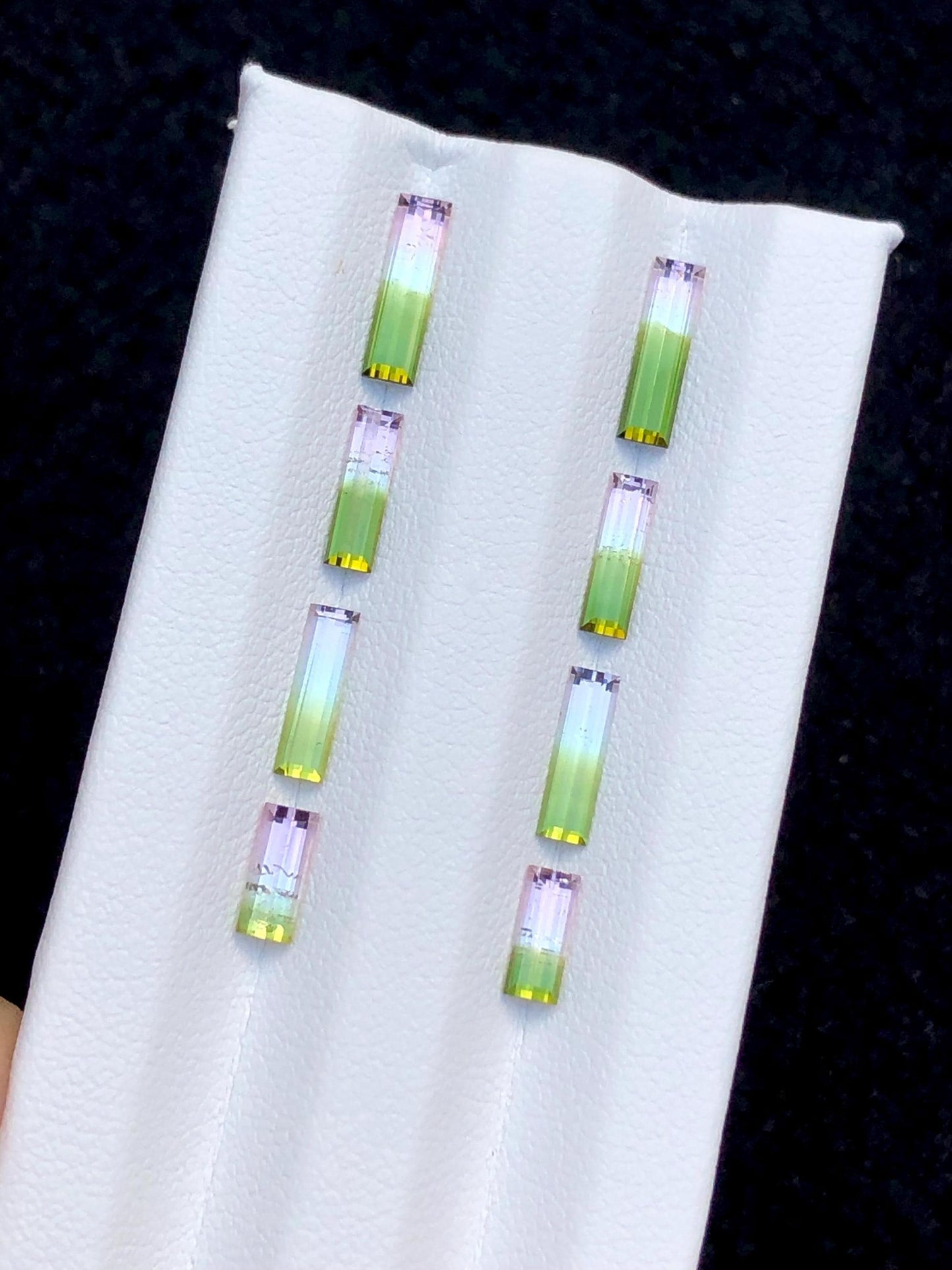 Watermelon Tourmaline Faceted Pair 3.50 ct - Earrings Wedding Pair