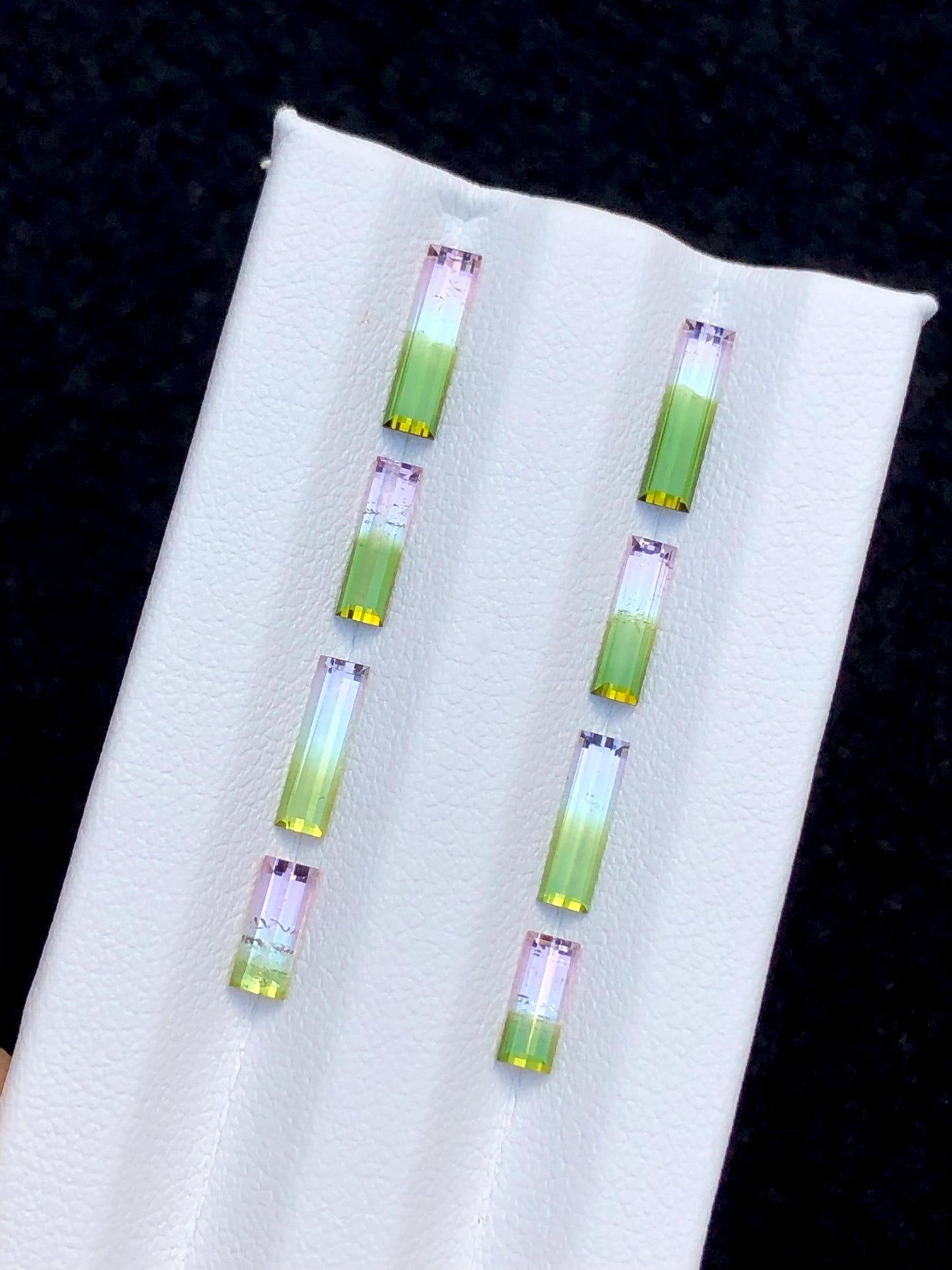 Watermelon Tourmaline Faceted Pair 3.50 ct - Earrings Wedding Pair