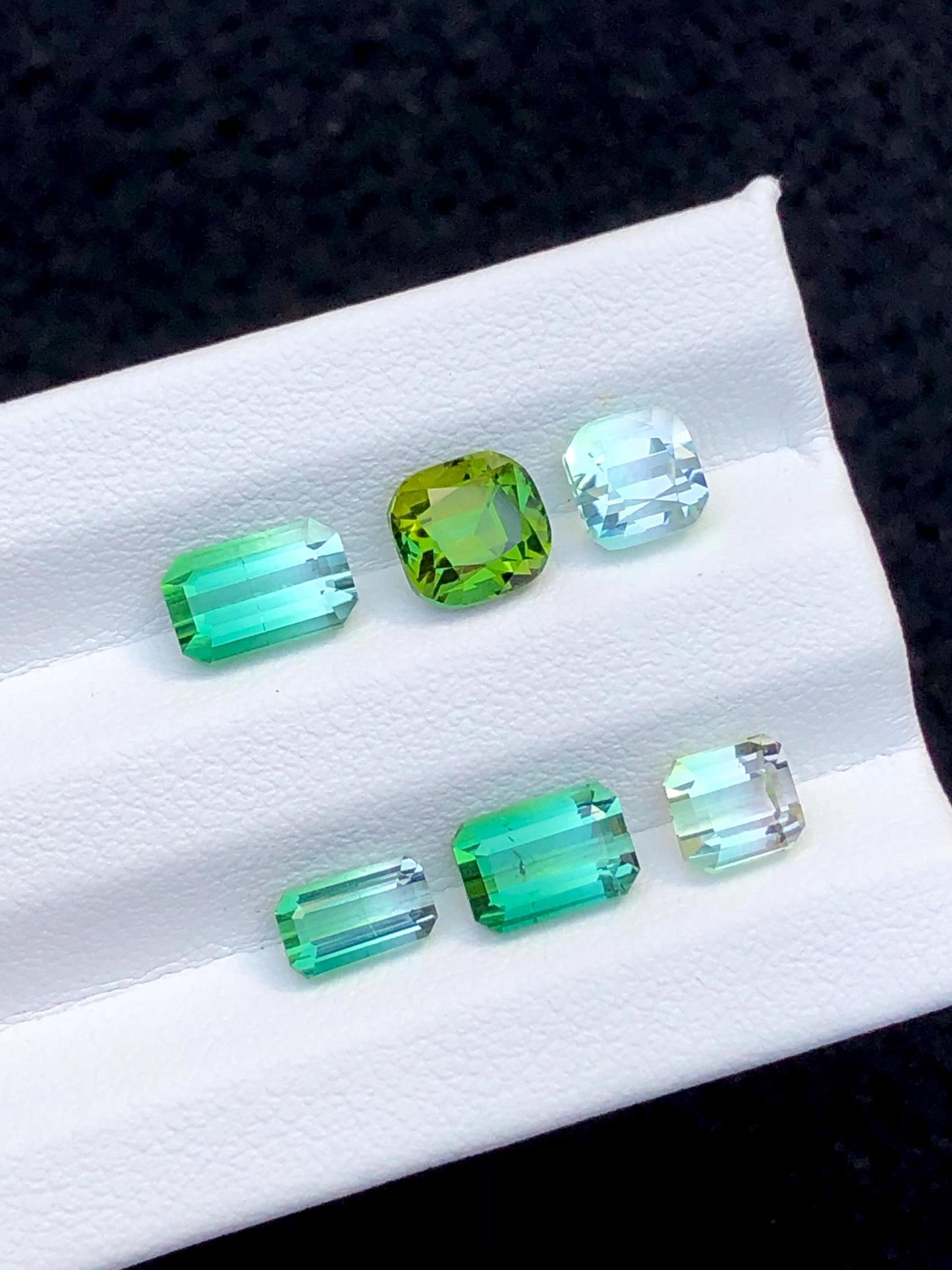 Multi Colour Tourmaline Faceted Lot 6.70 ct - Natural Collector Parcel