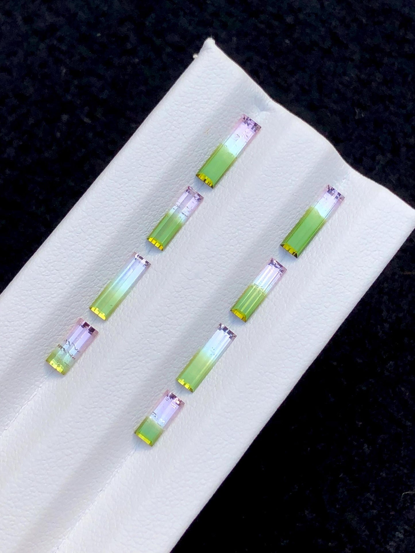 Watermelon Tourmaline Faceted Pair 3.50 ct - Earrings Wedding Pair