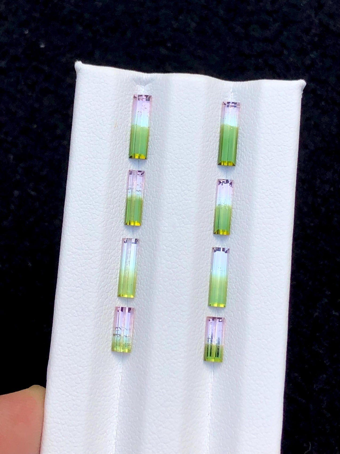 Watermelon Tourmaline Faceted Pair 3.50 ct - Earrings Wedding Pair