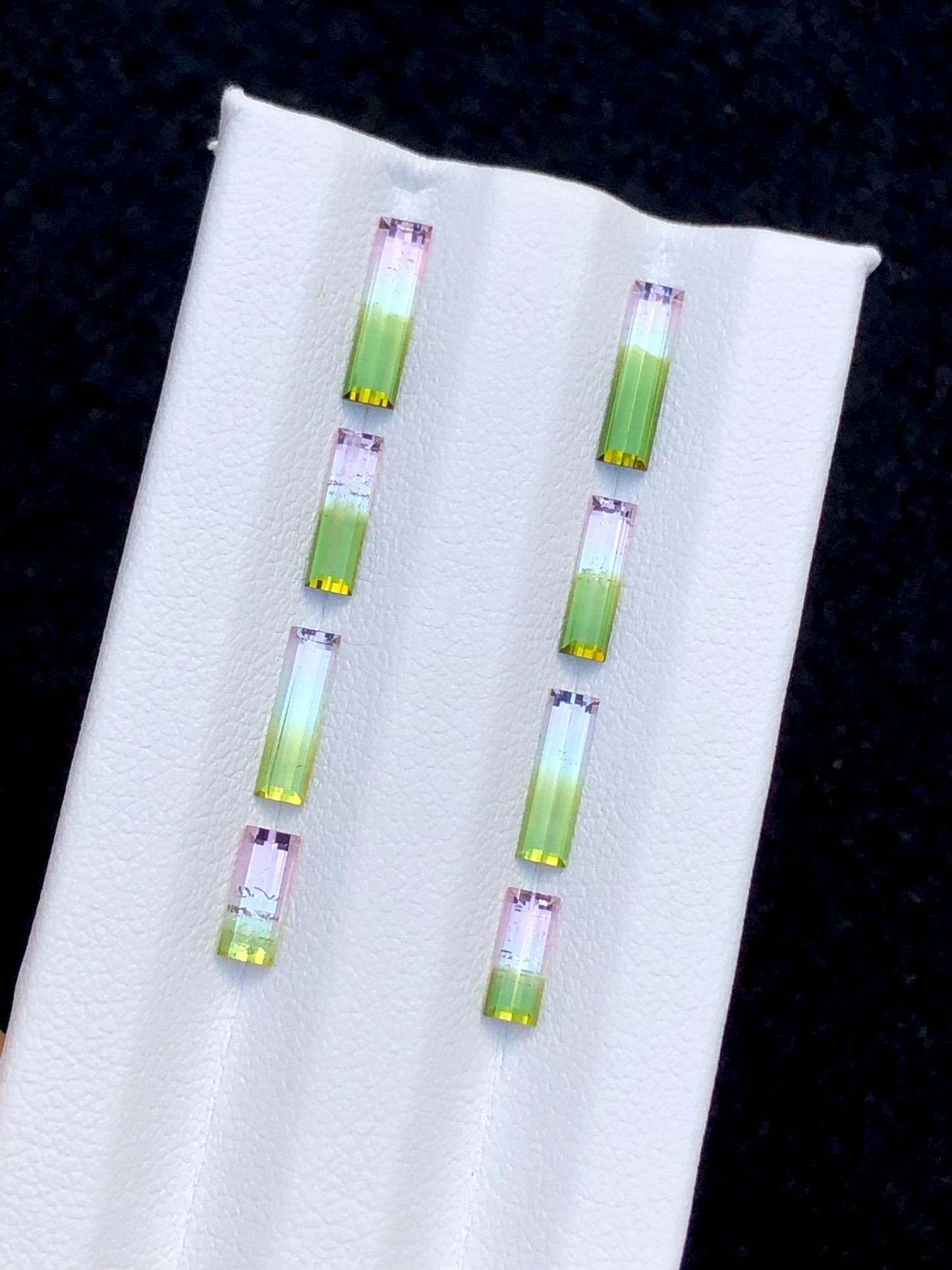 Watermelon Tourmaline Faceted Pair 3.50 ct - Earrings Wedding Pair