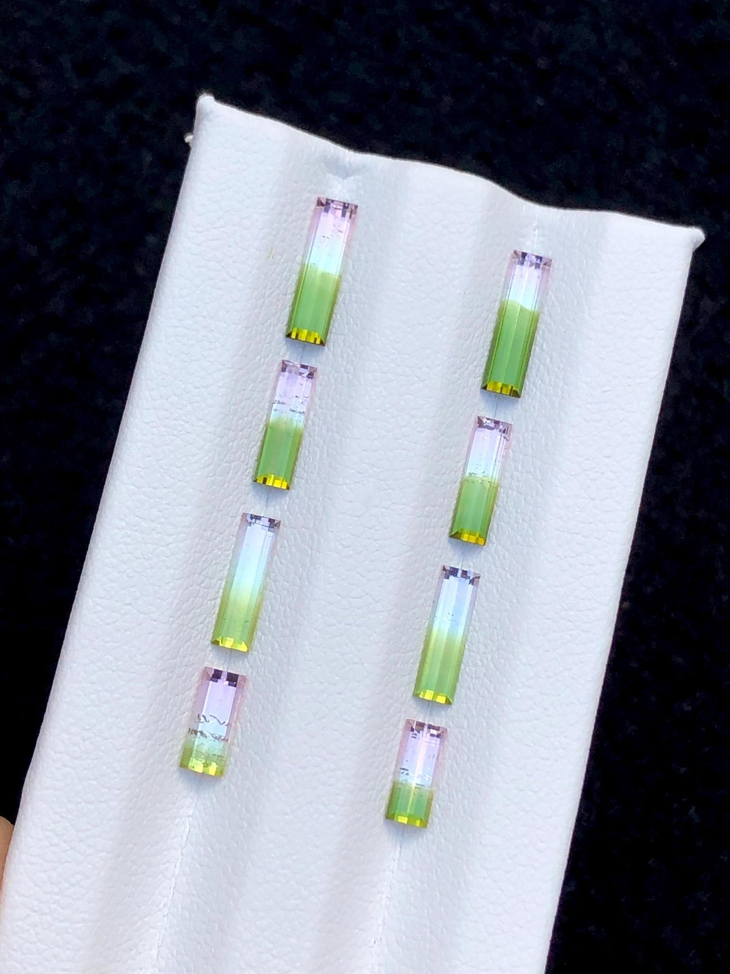 Watermelon Tourmaline Faceted Pair 3.50 ct - Earrings Wedding Pair