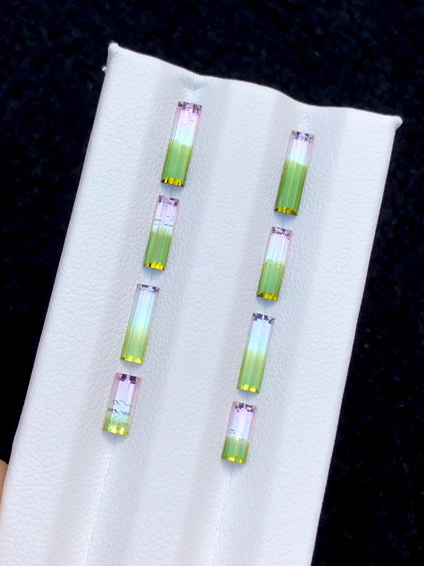 Watermelon Tourmaline Faceted Pair 3.50 ct - Earrings Wedding Pair