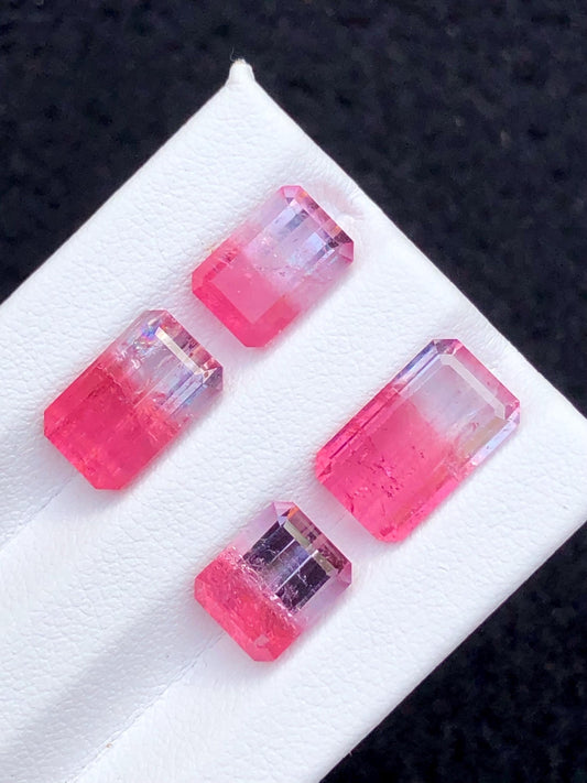 Bi Colour Tourmaline Faceted 12.65 ct - Natural Collector Gem