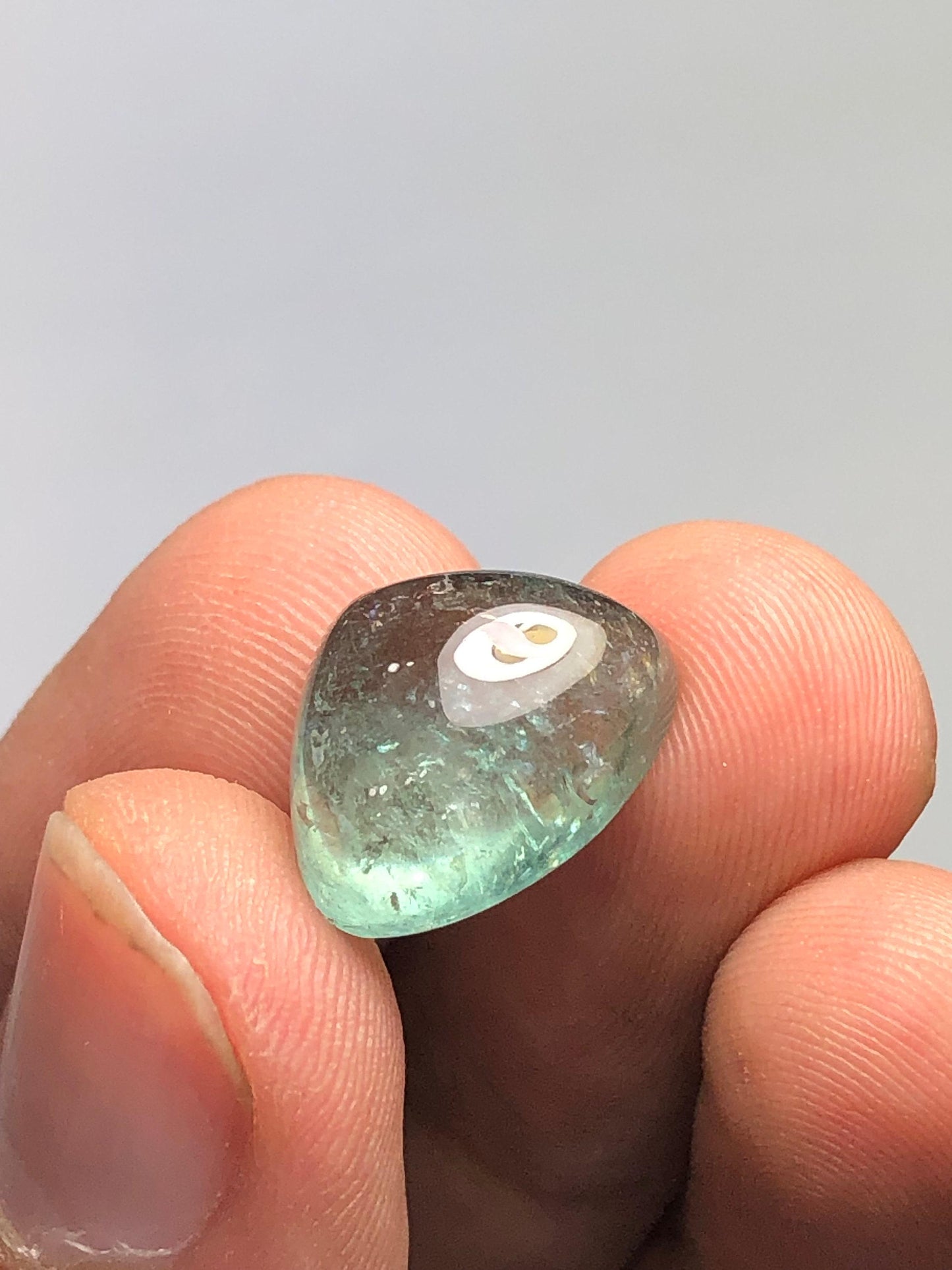 Seafoam Tourmaline Cabochon 11 ct - Engagement Ring Cabochon