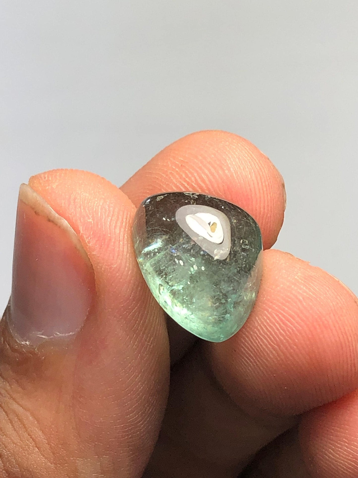 Seafoam Tourmaline Cabochon 11 ct - Engagement Ring Cabochon