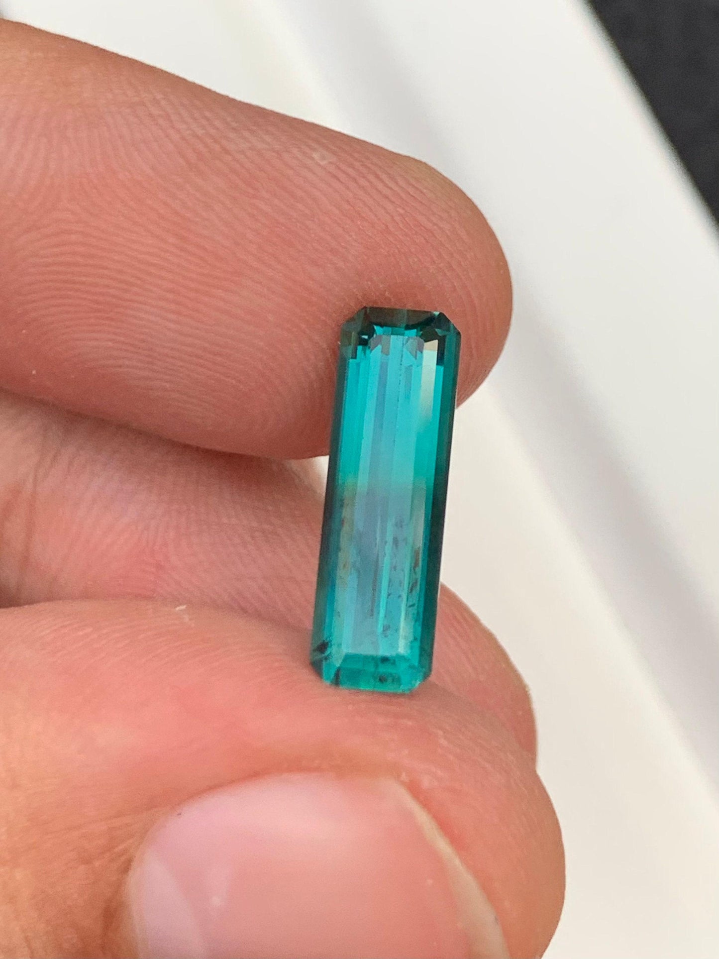 Blue Tourmaline Faceted 3.10 ct - Natural Ring Gemstone