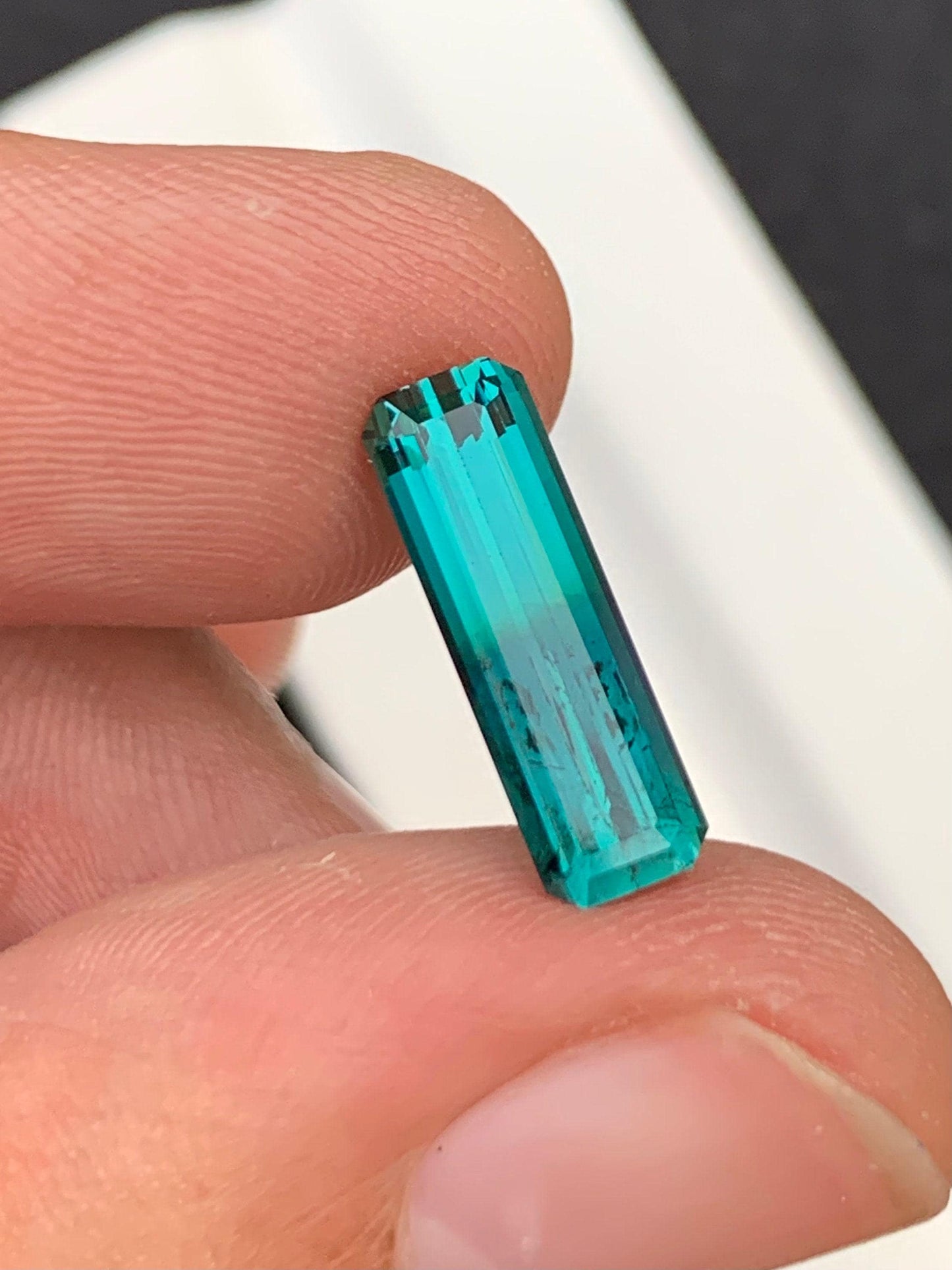 Blue Tourmaline Faceted 3.10 ct - Natural Ring Gemstone