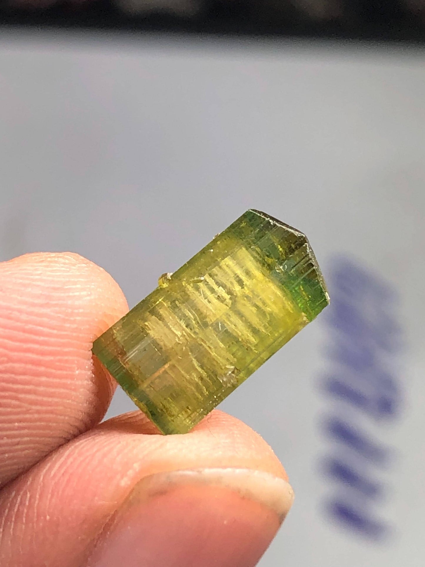 Bi Colour Tourmaline Crystal 4 ct - Terminated Collector Specimen