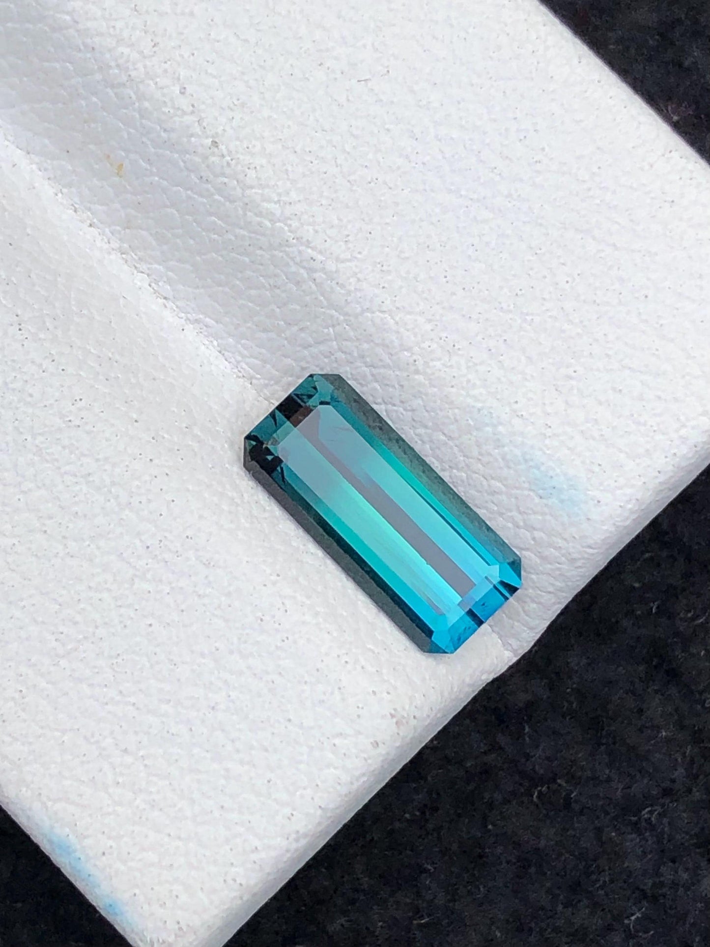 Blue Green Tourmaline Faceted 1.50 ct - Calibrated Wedding Gem