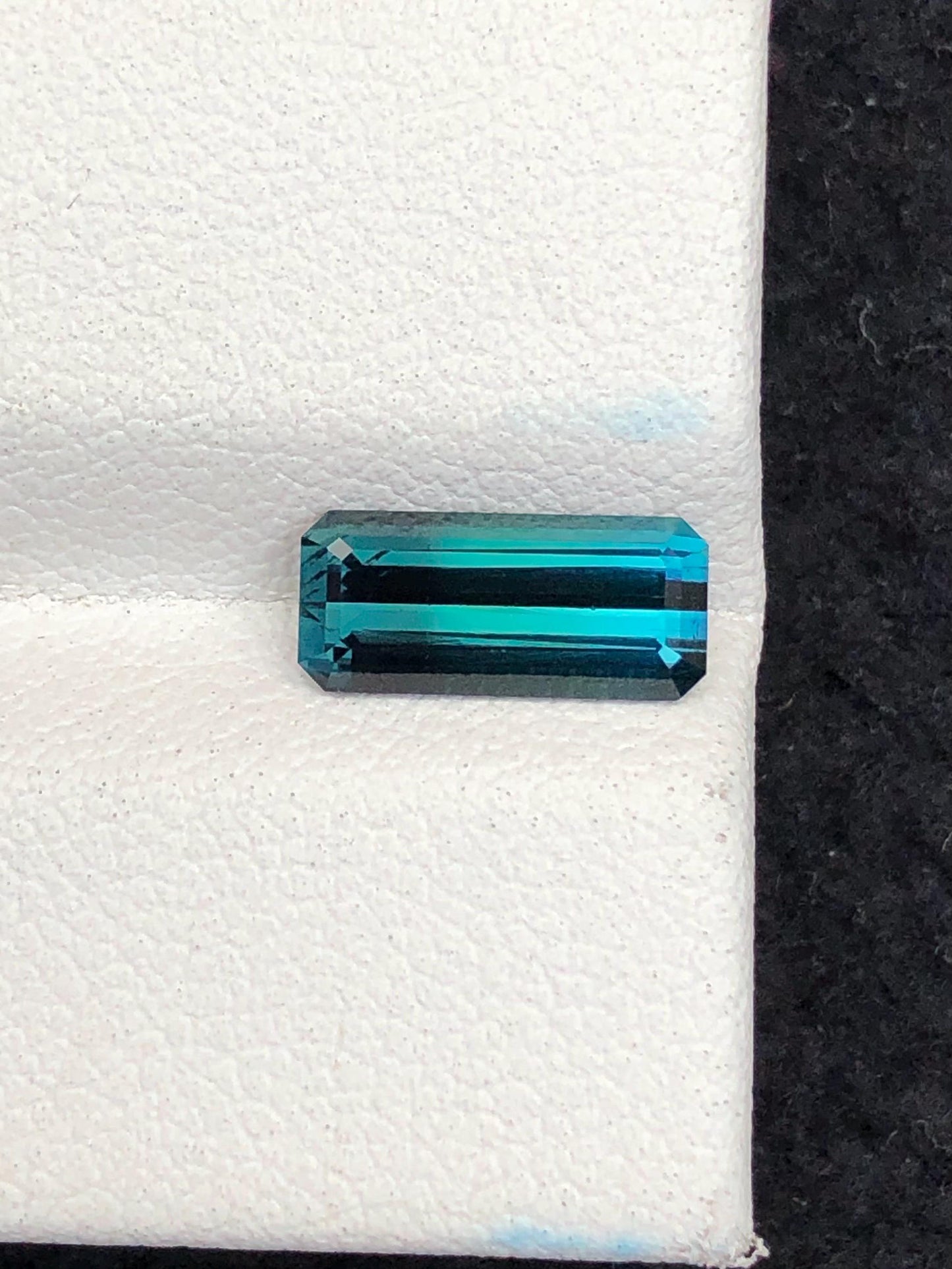 Blue Green Tourmaline Faceted 1.50 ct - Calibrated Wedding Gem