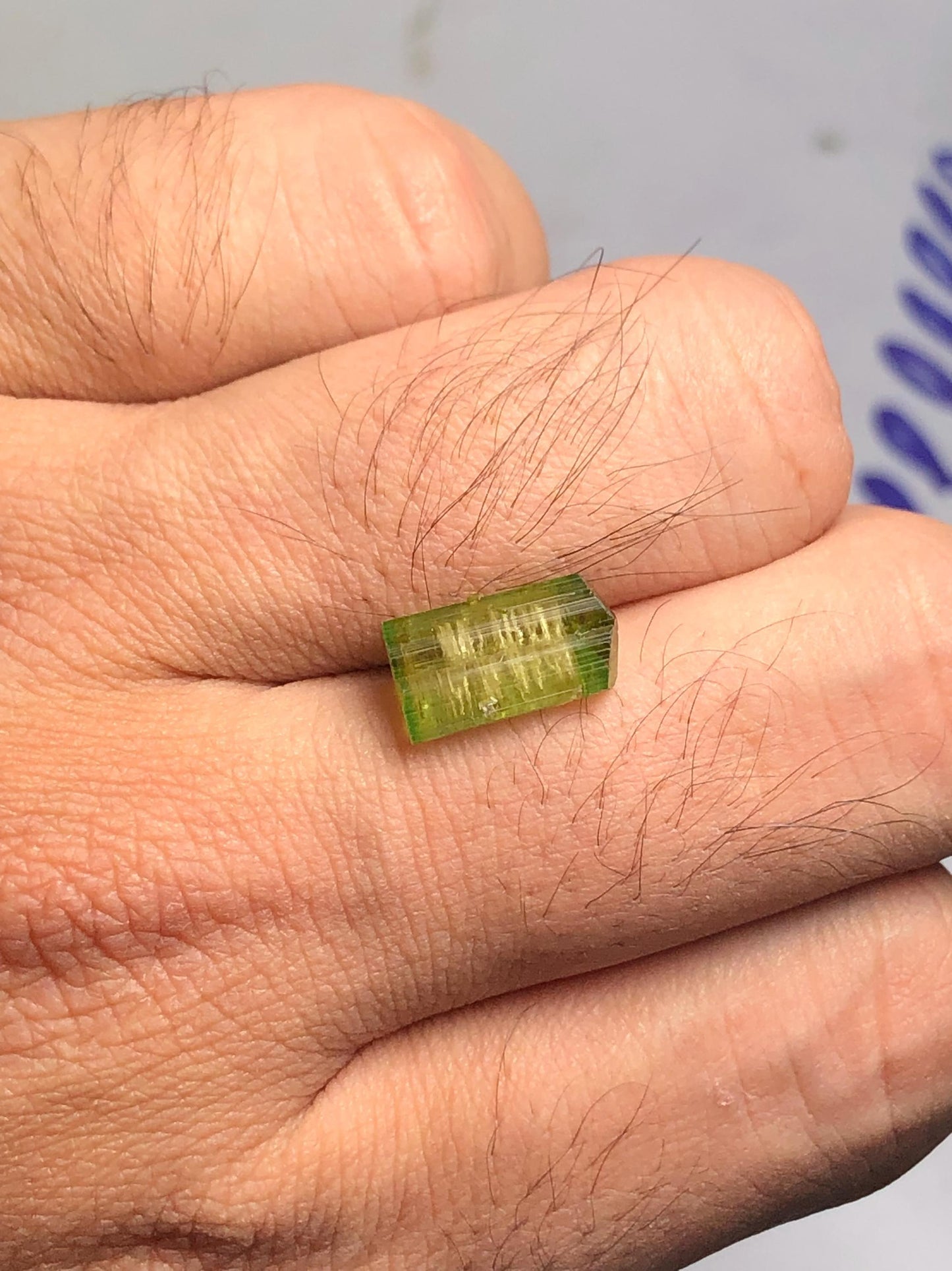 Bi Colour Tourmaline Crystal 4 ct - Terminated Collector Specimen