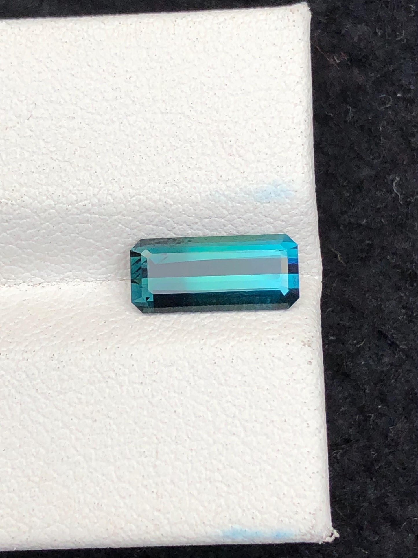 Blue Green Tourmaline Faceted 1.50 ct - Calibrated Wedding Gem