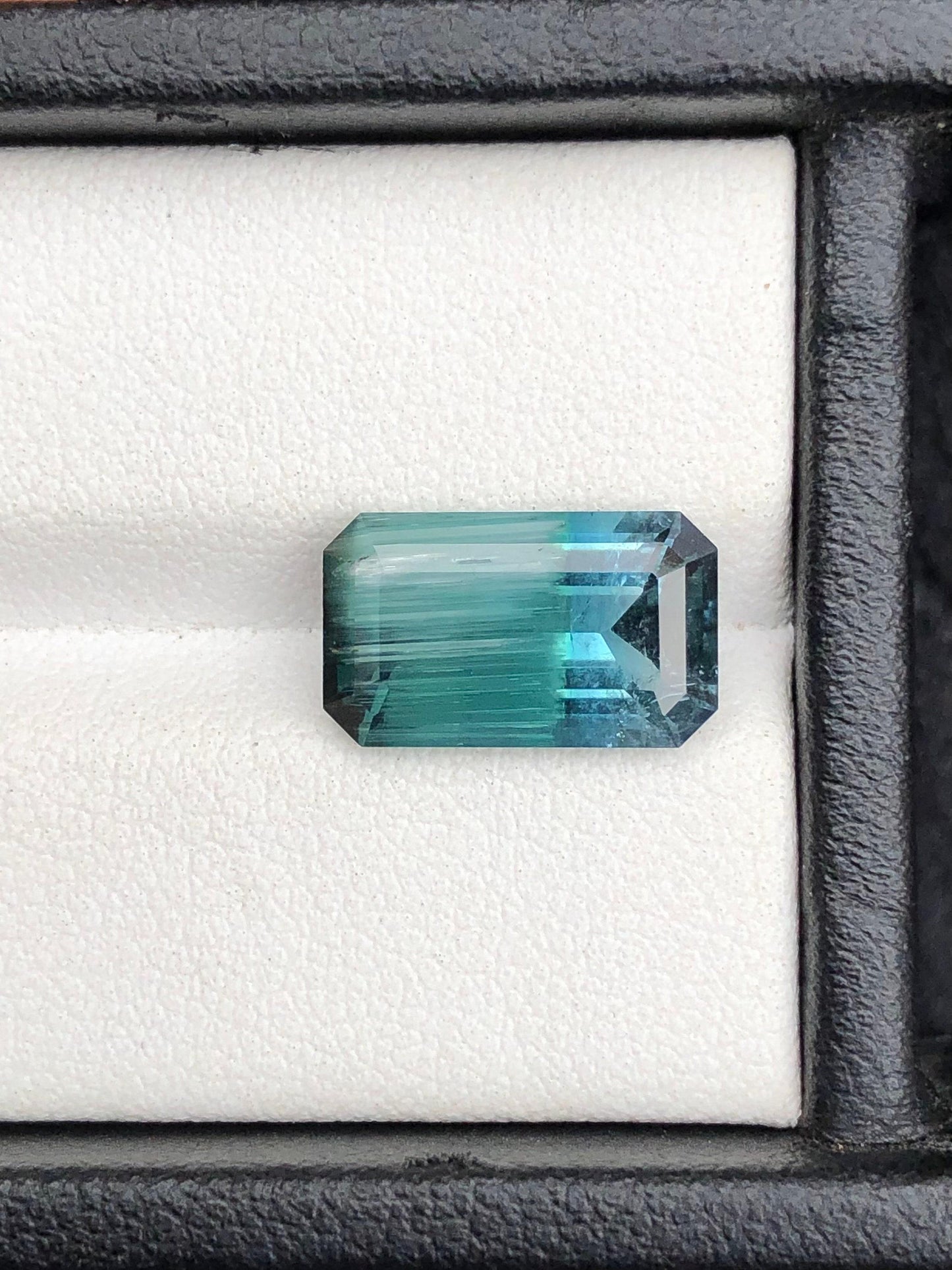 Neon Blue Cat’s Eye Tourmaline Faceted 4.55 ct - Rare Collector Gem