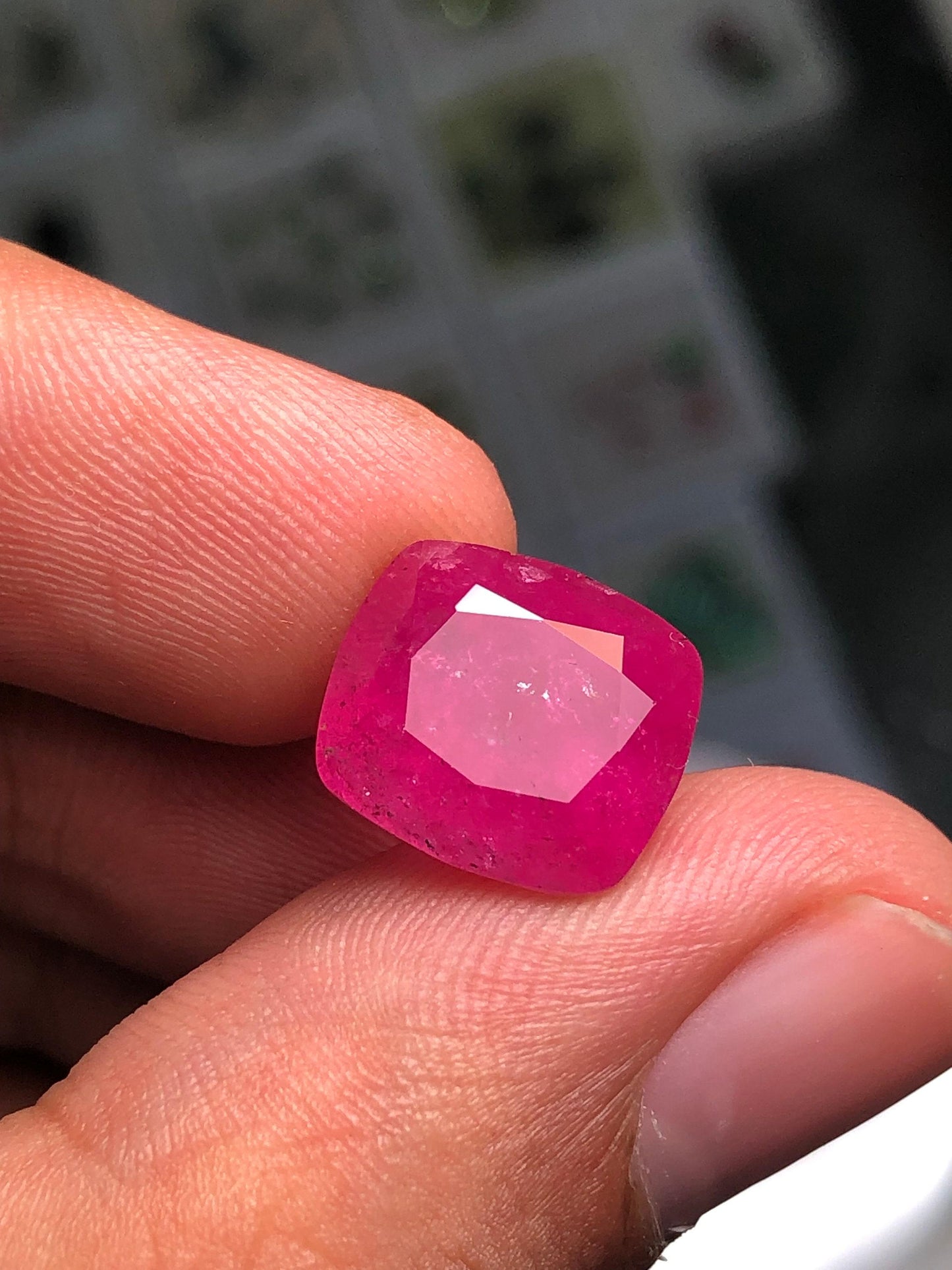 Rubellite Tourmaline Faceted 8 ct - Natural Bridal Jewelry Gem