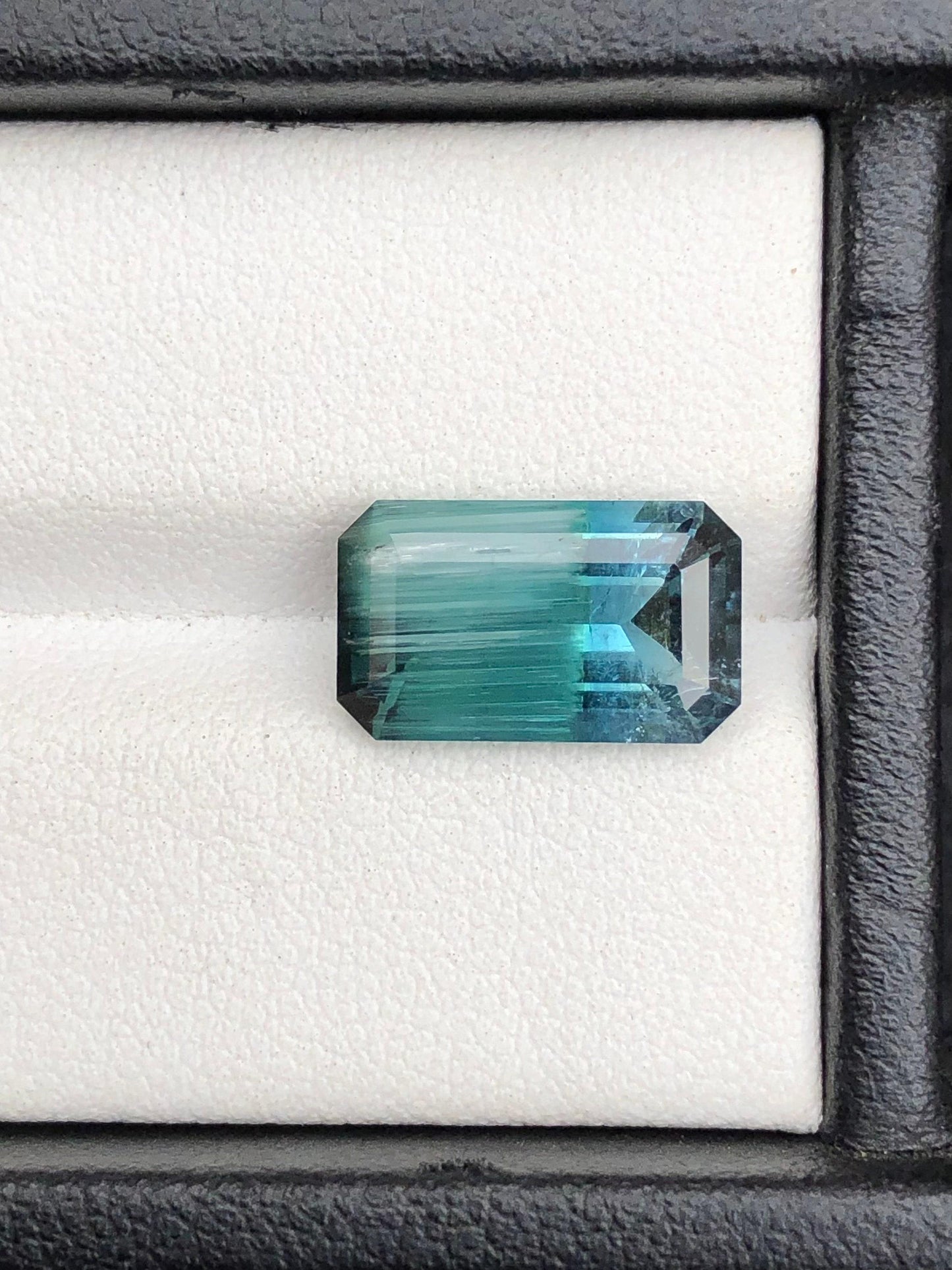 Neon Blue Cat’s Eye Tourmaline Faceted 4.55 ct - Rare Collector Gem