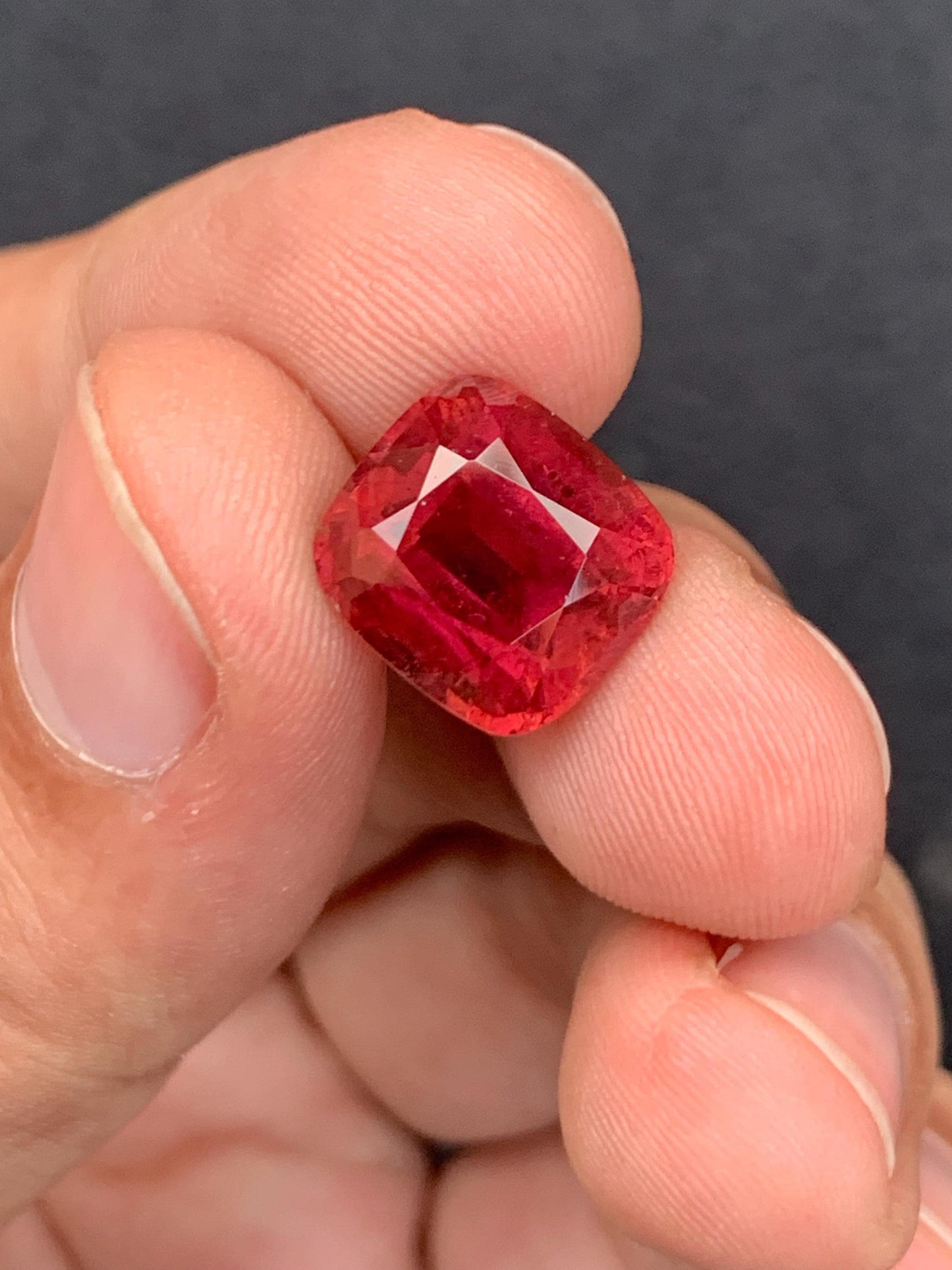 Rubellite Tourmaline Faceted 7.90 ct - Statement Ring Gem
