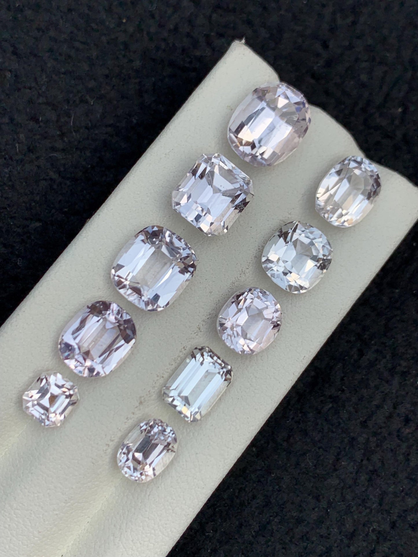 Kunzite Faceted Lot 33 ct - Collector Jewelry Stones