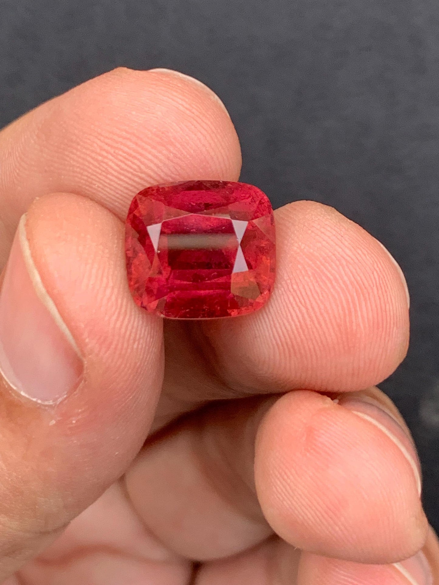 Rubellite Tourmaline Faceted 7.90 ct - Statement Ring Gem