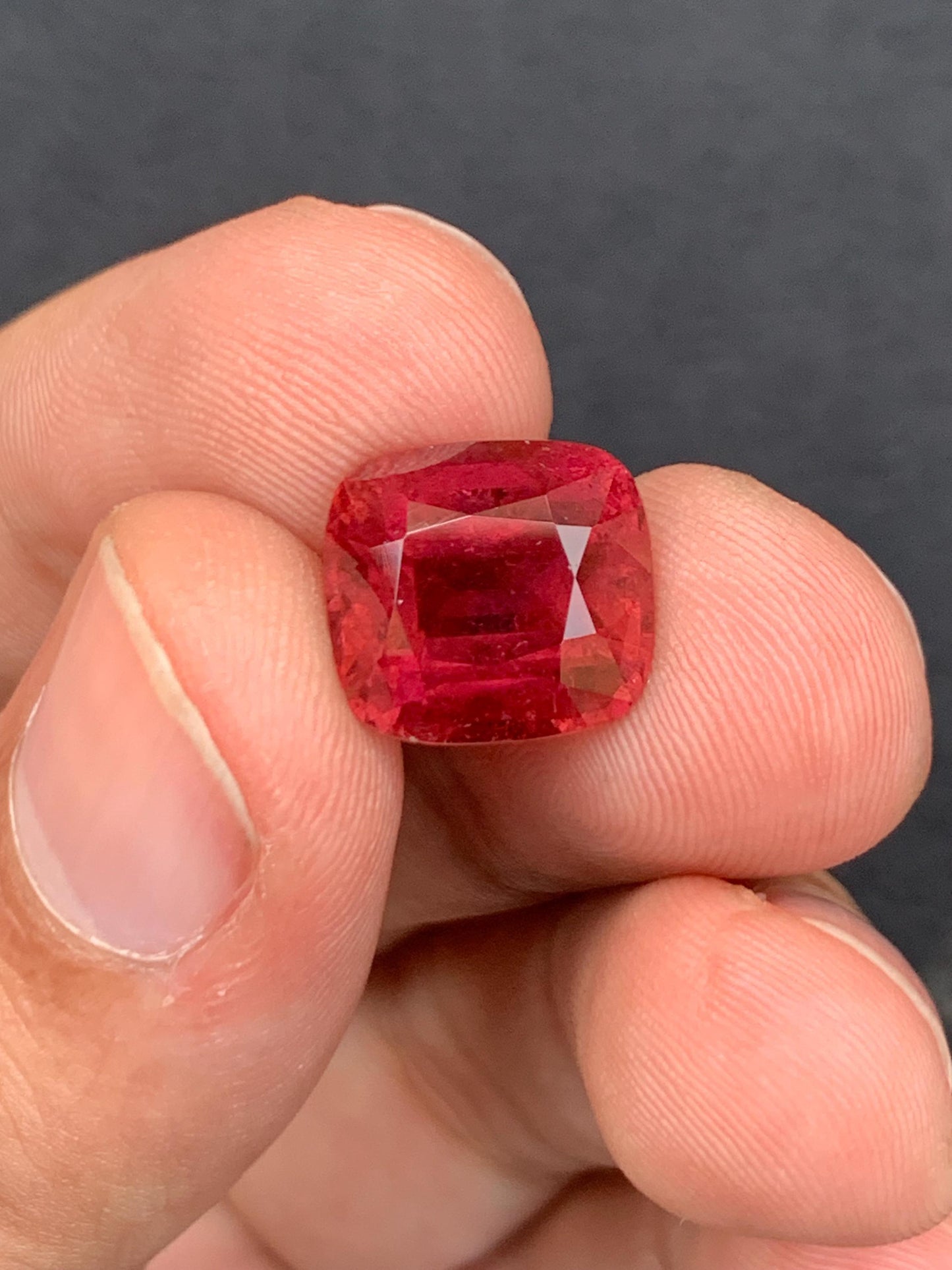 Rubellite Tourmaline Faceted 7.90 ct - Statement Ring Gem