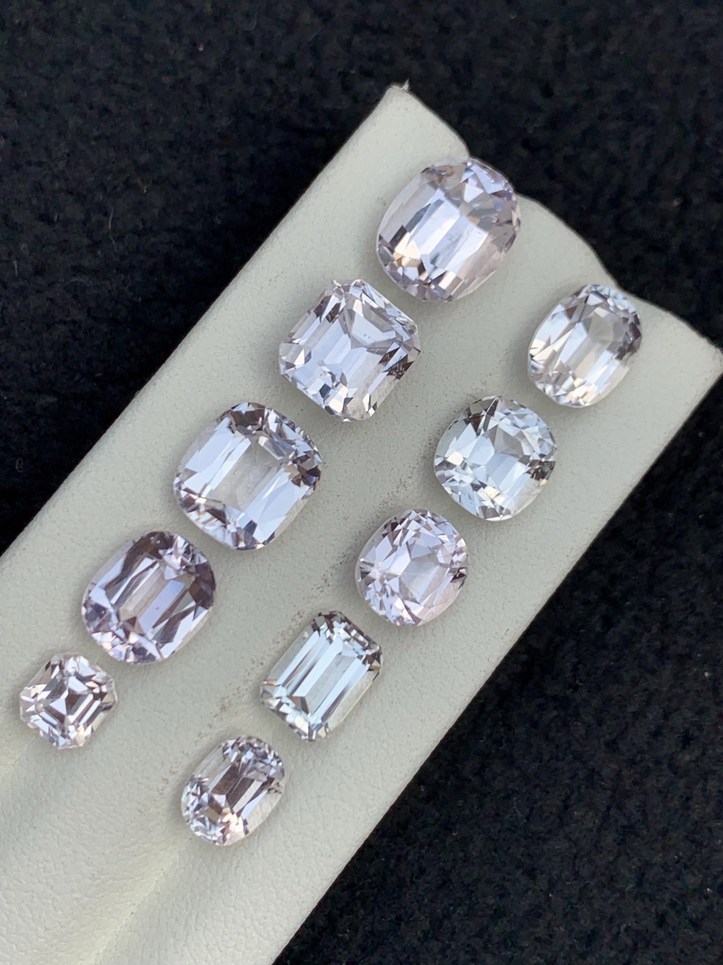 Kunzite Faceted Lot 33 ct - Collector Jewelry Stones