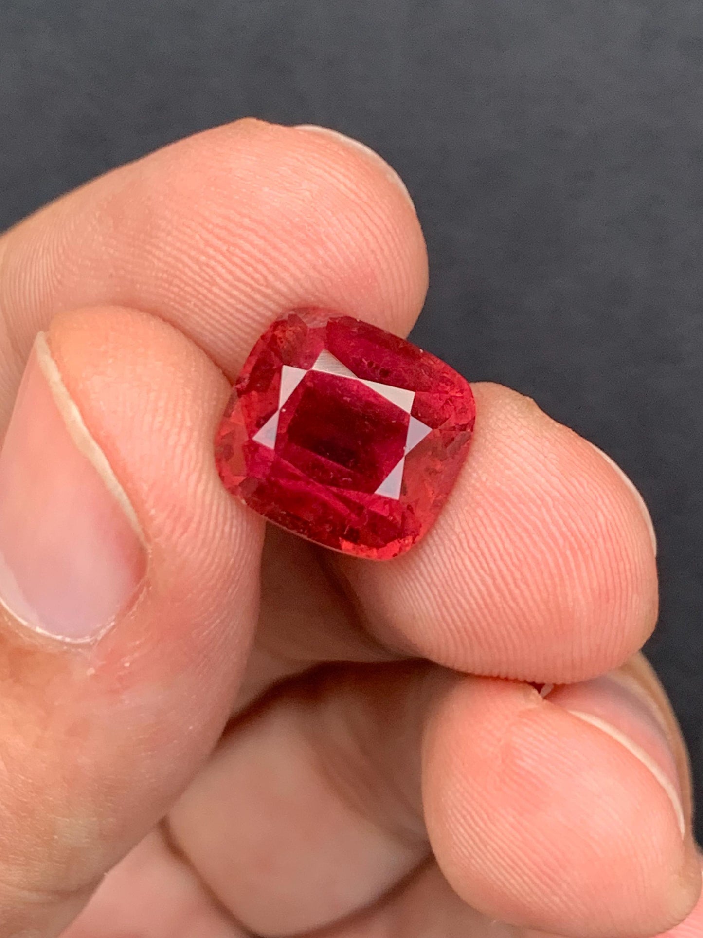 Rubellite Tourmaline Faceted 7.90 ct - Statement Ring Gem