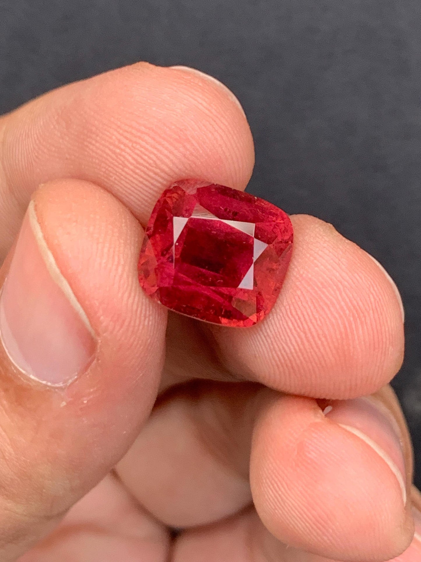 Rubellite Tourmaline Faceted 7.90 ct - Statement Ring Gem