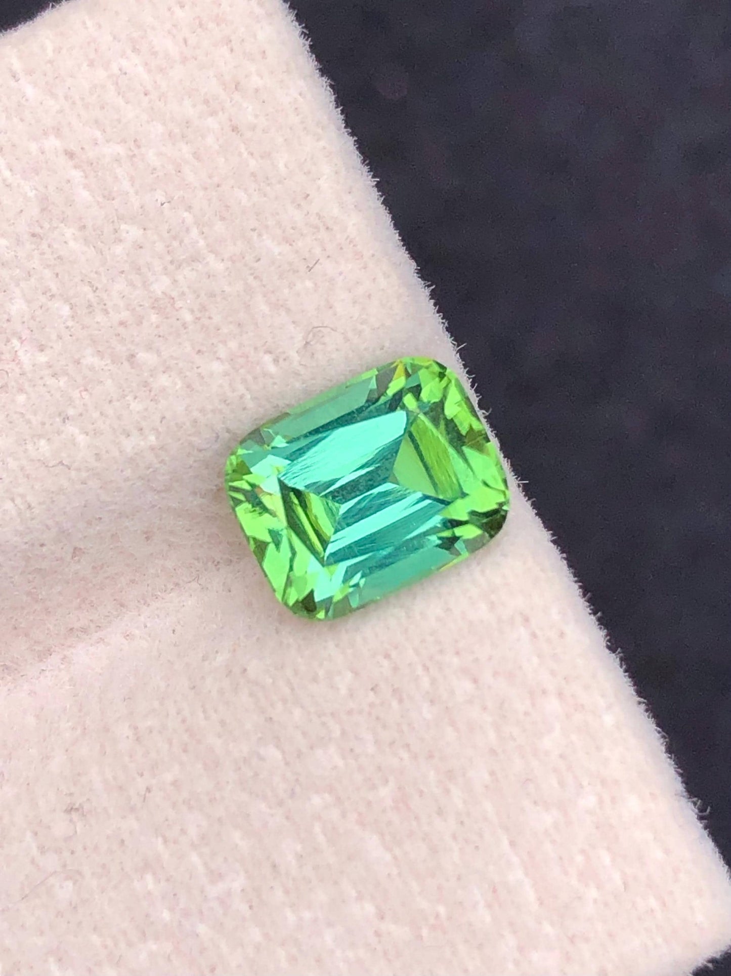 Tourmaline Faceted 1.95 ct - Bright Bluish Green Afghan Gem
