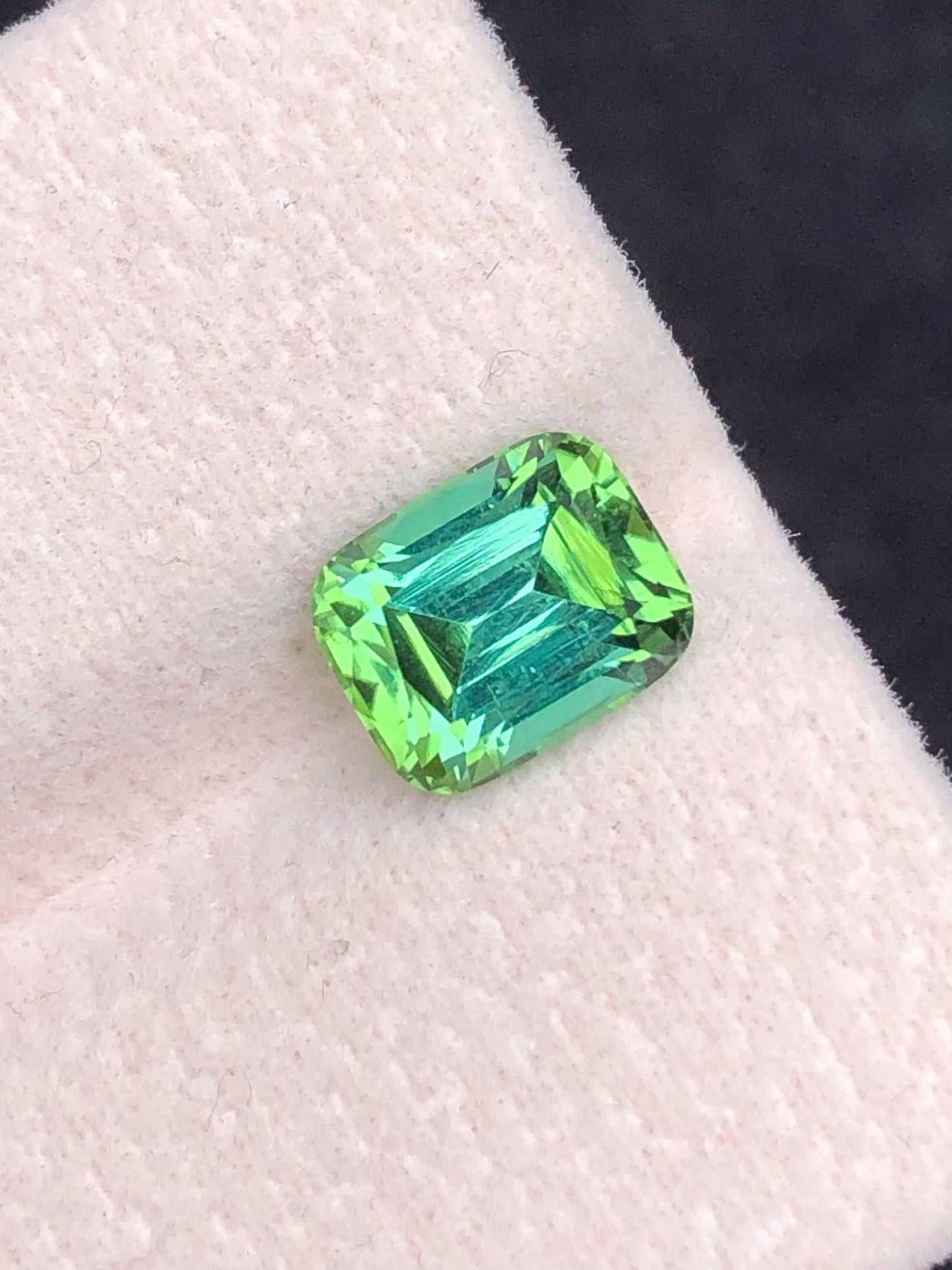 Tourmaline Faceted 1.95 ct - Bright Bluish Green Afghan Gem