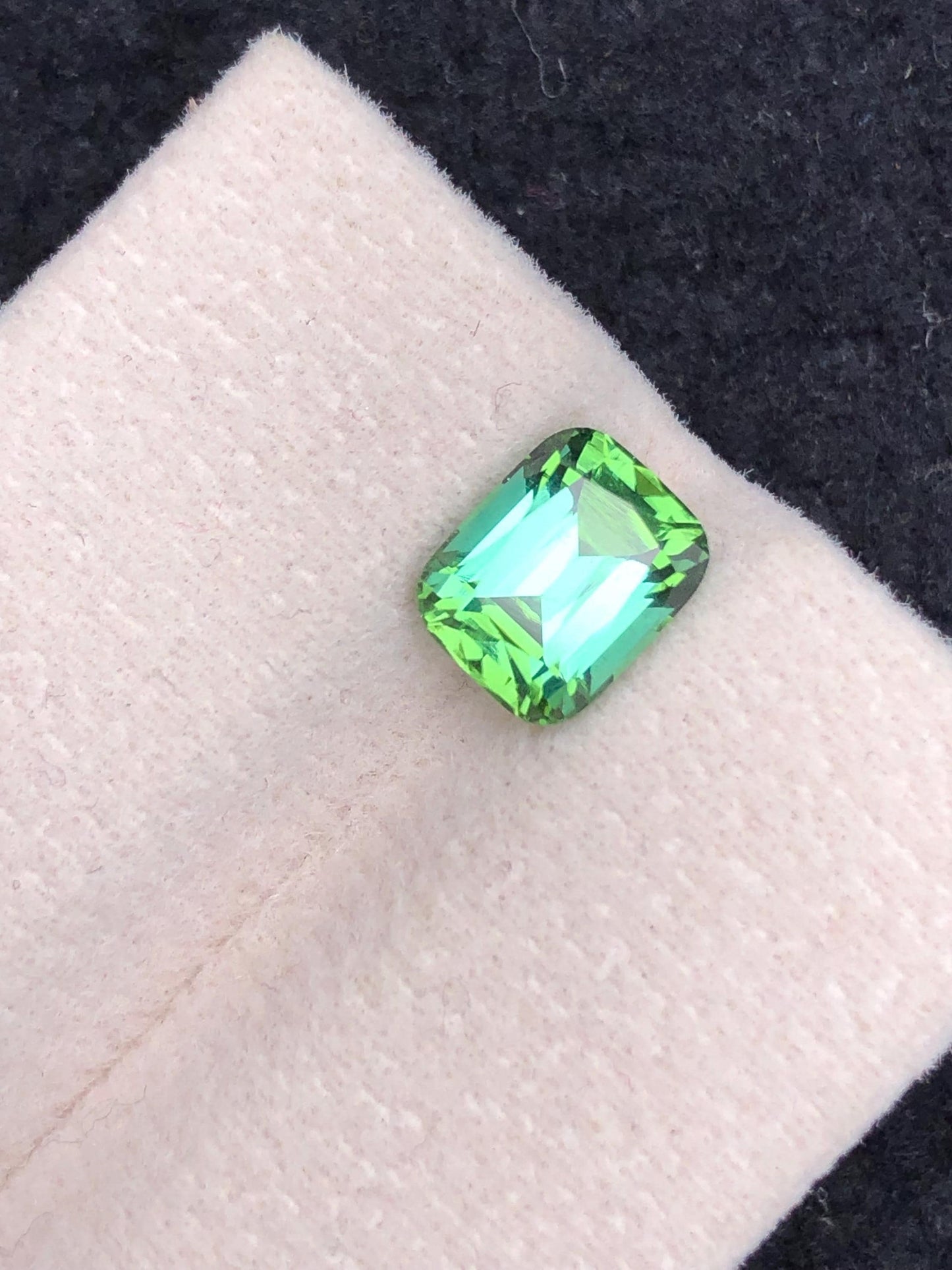 Tourmaline Faceted 1.95 ct - Bright Bluish Green Afghan Gem