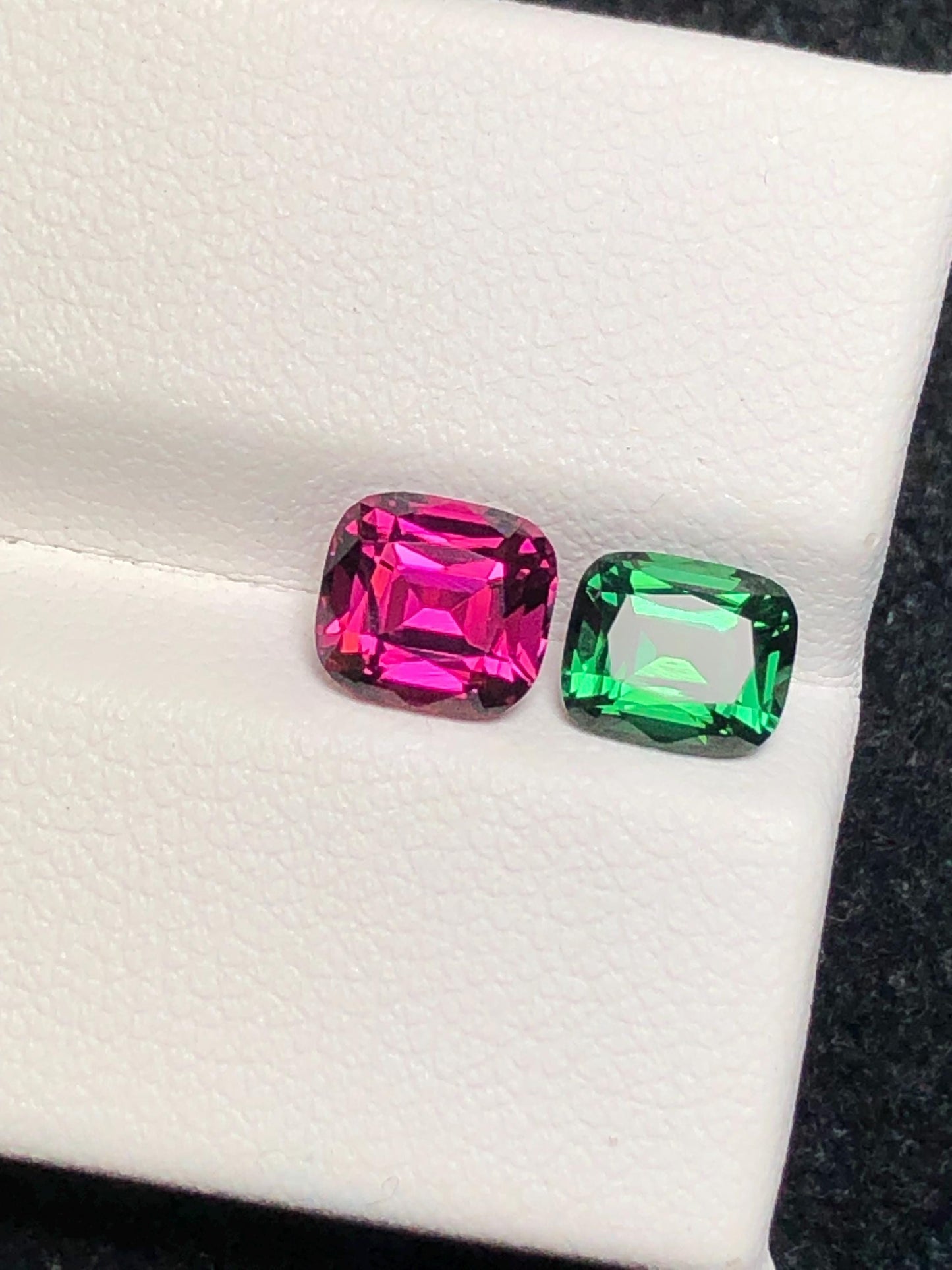 Tourmaline Faceted 2.30 ct - Chrome Green and Red Afghan Gem