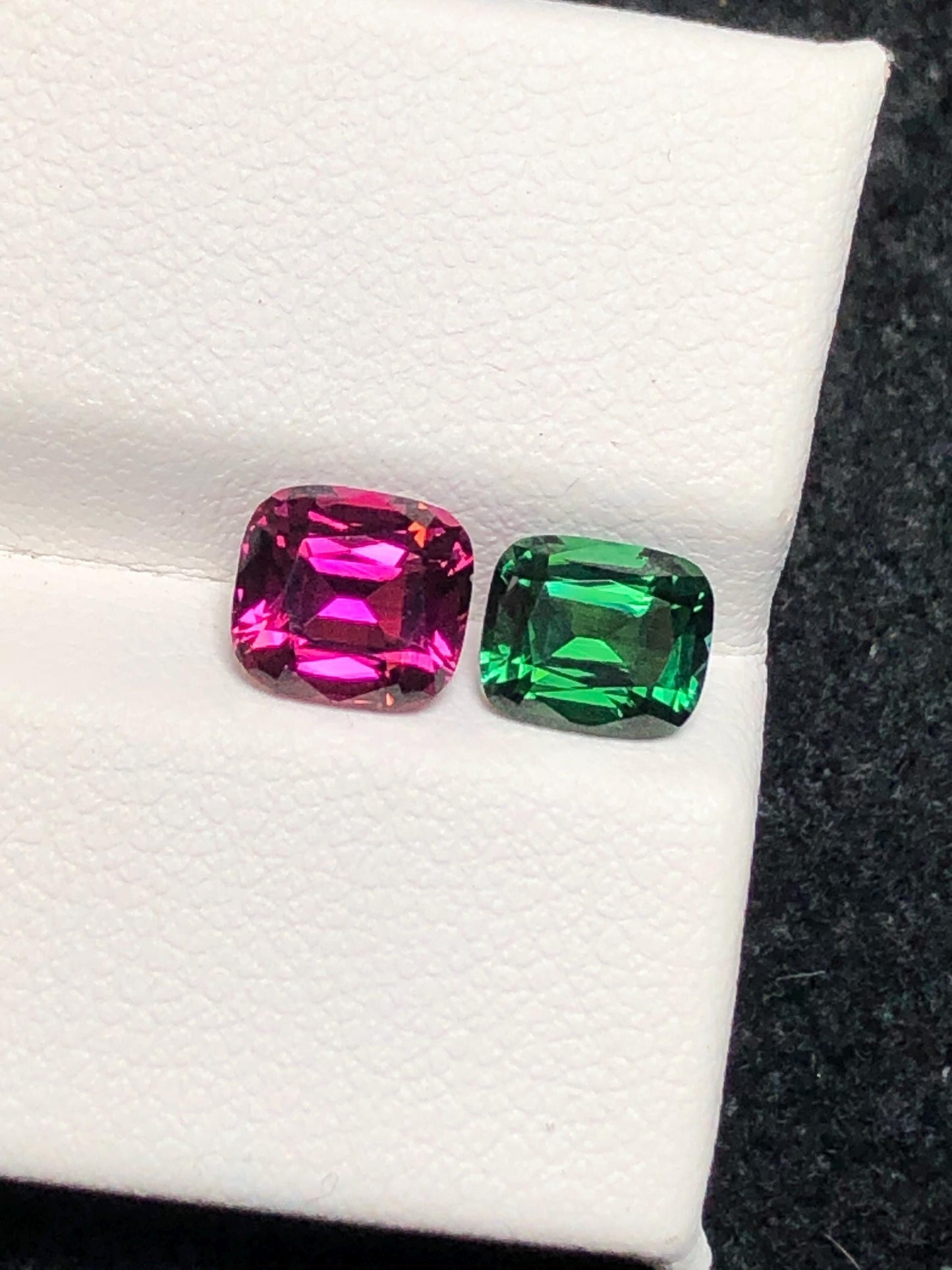 Tourmaline Faceted 2.30 ct - Chrome Green and Red Afghan Gem