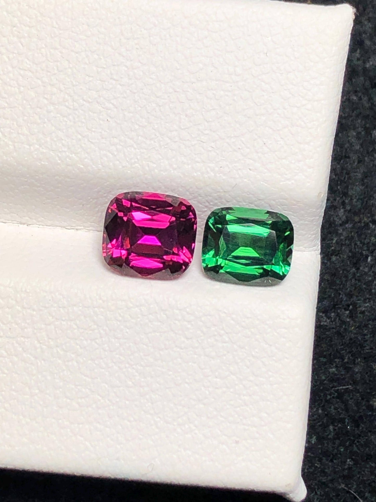 Tourmaline Faceted 2.30 ct - Chrome Green and Red Afghan Gem