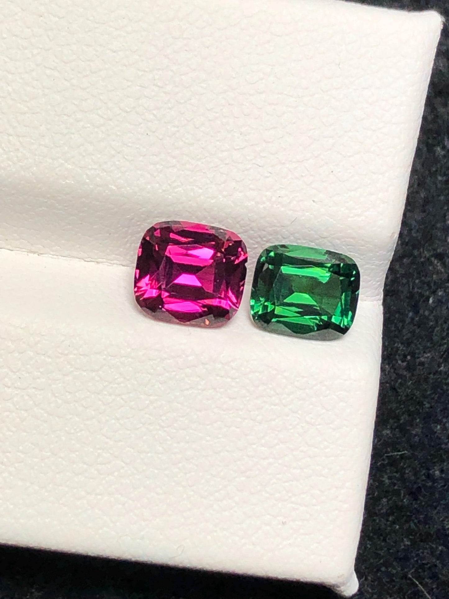 Tourmaline Faceted 2.30 ct - Chrome Green and Red Afghan Gem