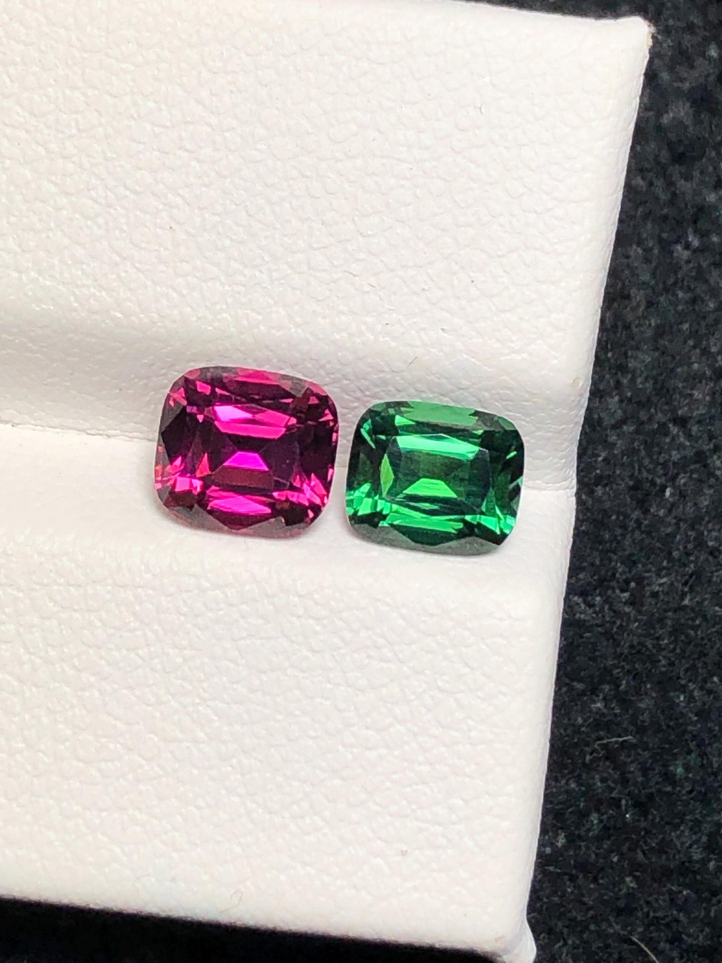 Tourmaline Faceted 2.30 ct - Chrome Green and Red Afghan Gem