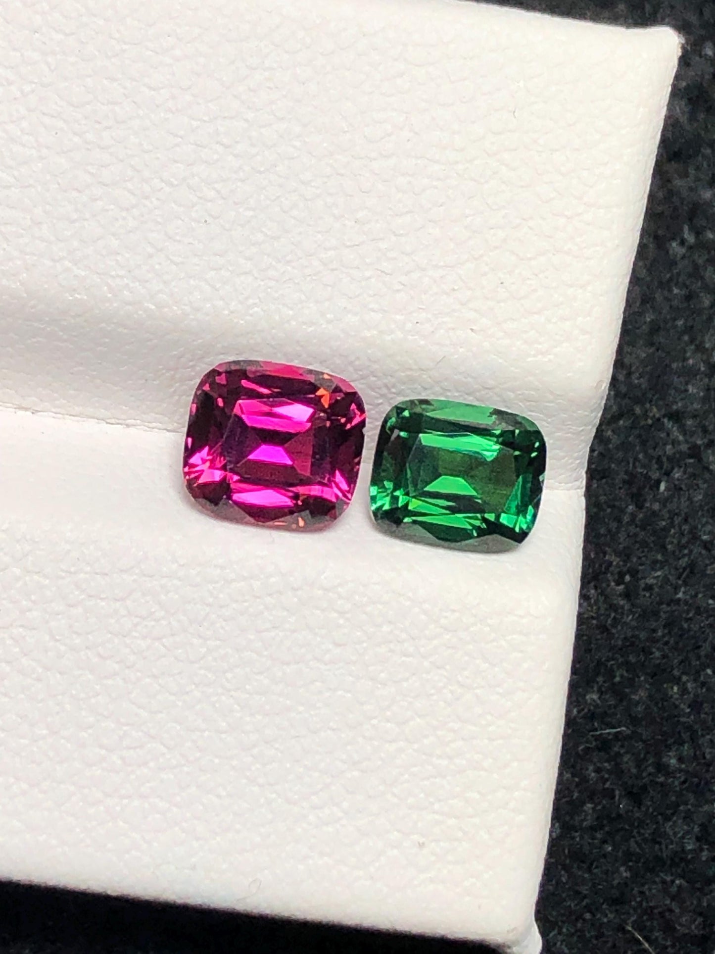 Tourmaline Faceted 2.30 ct - Chrome Green and Red Afghan Gem