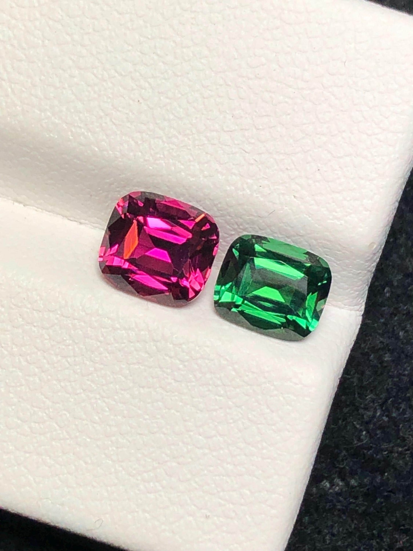 Tourmaline Faceted 2.30 ct - Chrome Green and Red Afghan Gem