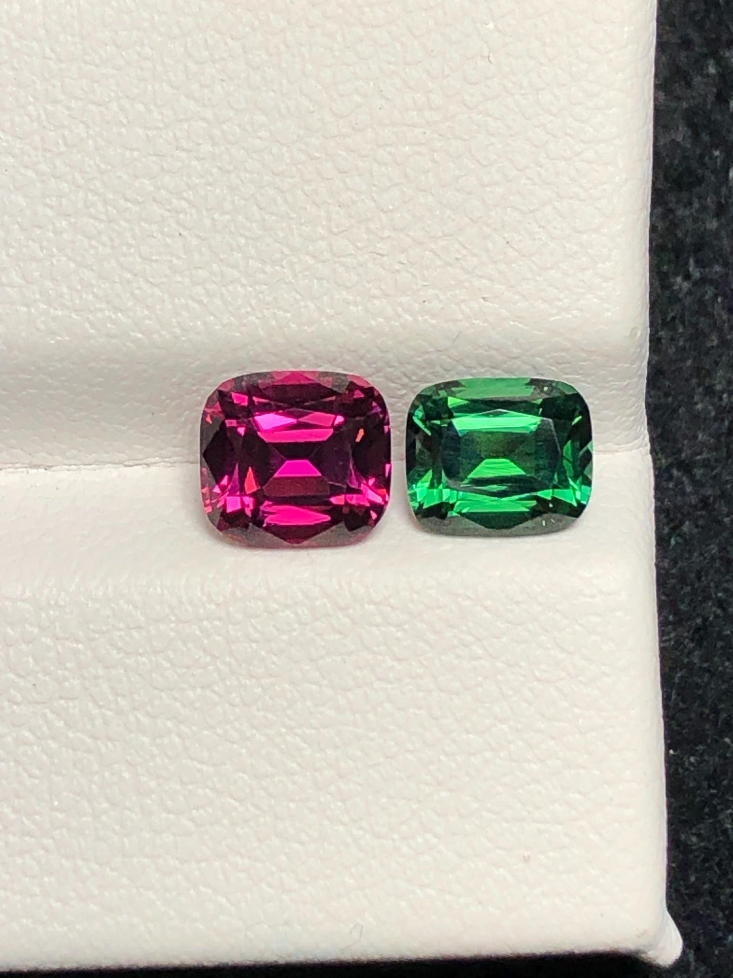 Tourmaline Faceted 2.30 ct - Chrome Green and Red Afghan Gem