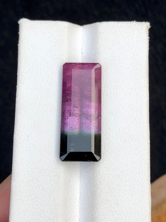 Bi Colour Tourmaline Faceted 14.70 ct - Collector Jewelry Gem