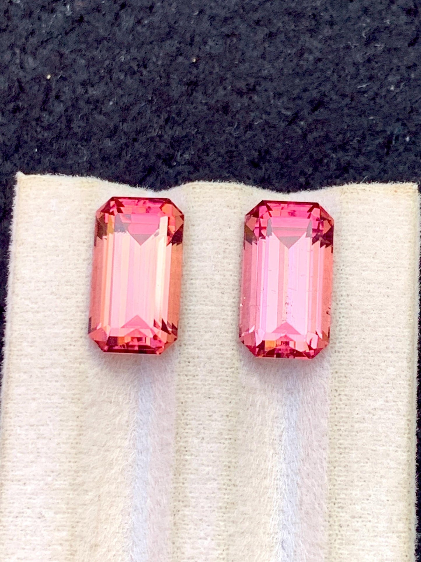Pink Tourmaline Pair: 10.20 ct Afghanistan Cushion Cut Gemstones