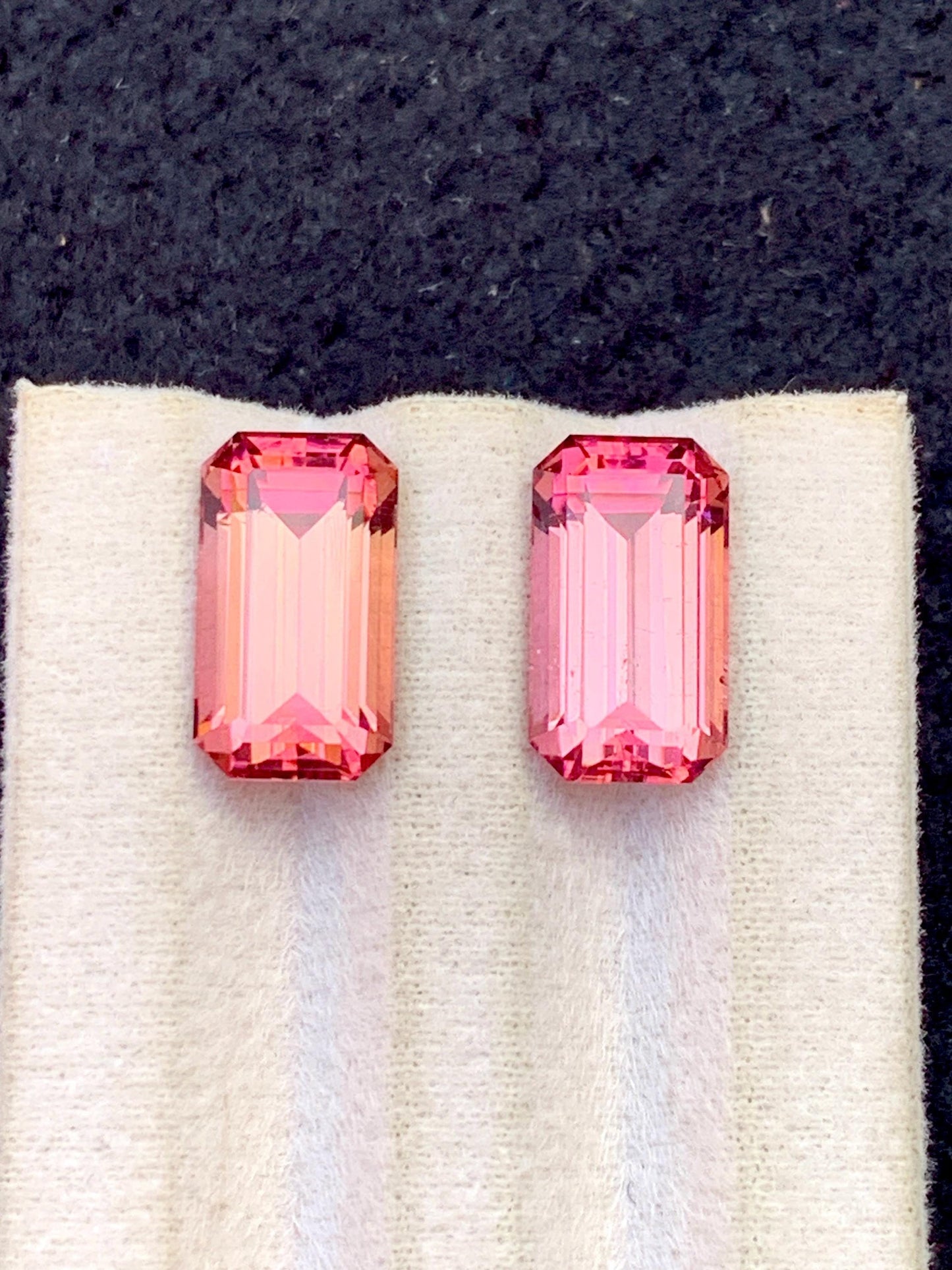 Pink Tourmaline Pair: 10.20 ct Afghanistan Cushion Cut Gemstones