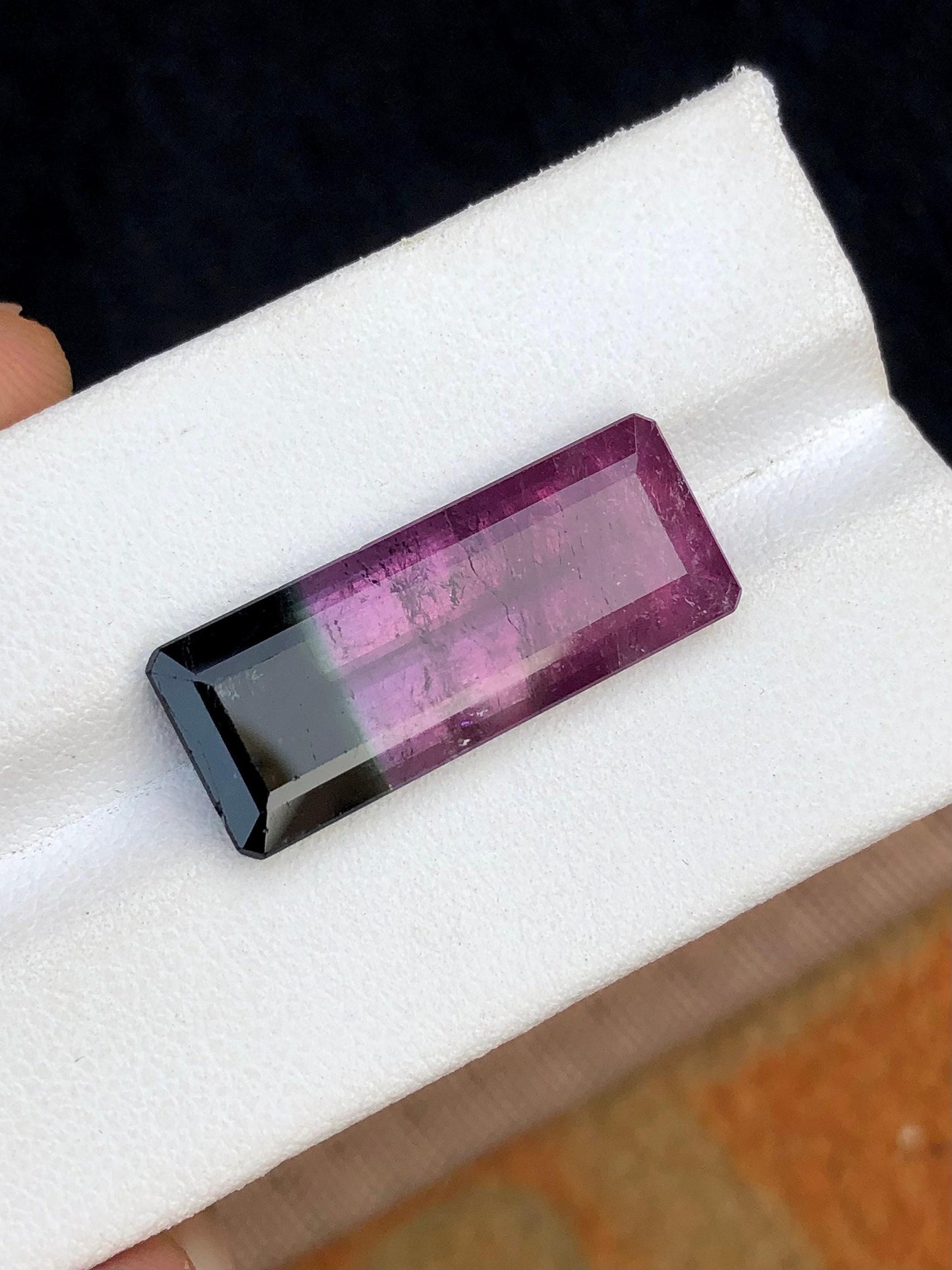 Bi Colour Tourmaline Faceted 14.70 ct - Collector Jewelry Gem