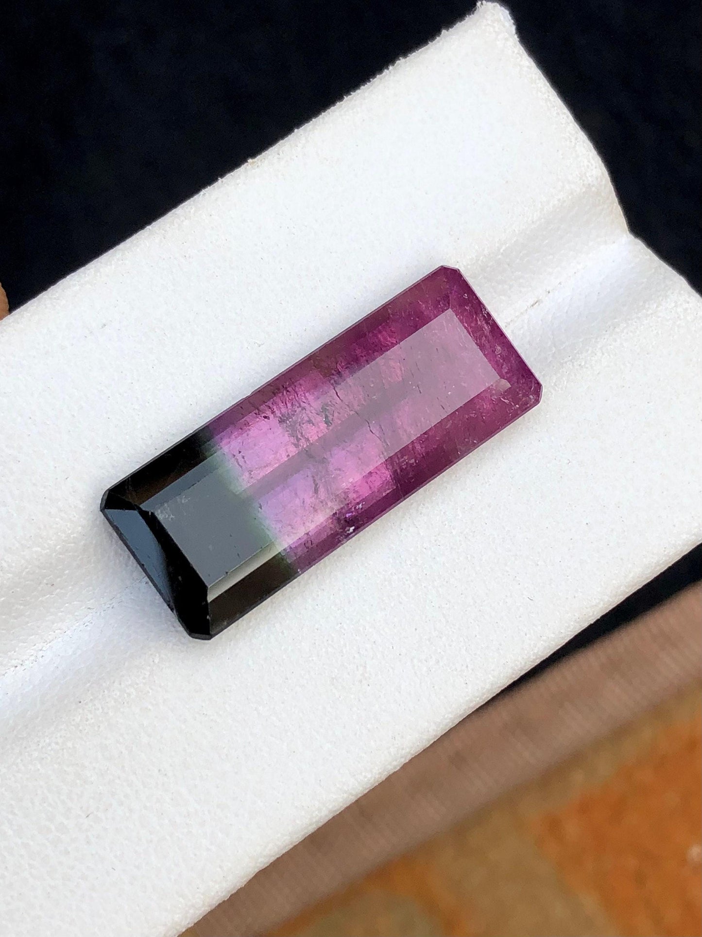 Bi Colour Tourmaline Faceted 14.70 ct - Collector Jewelry Gem